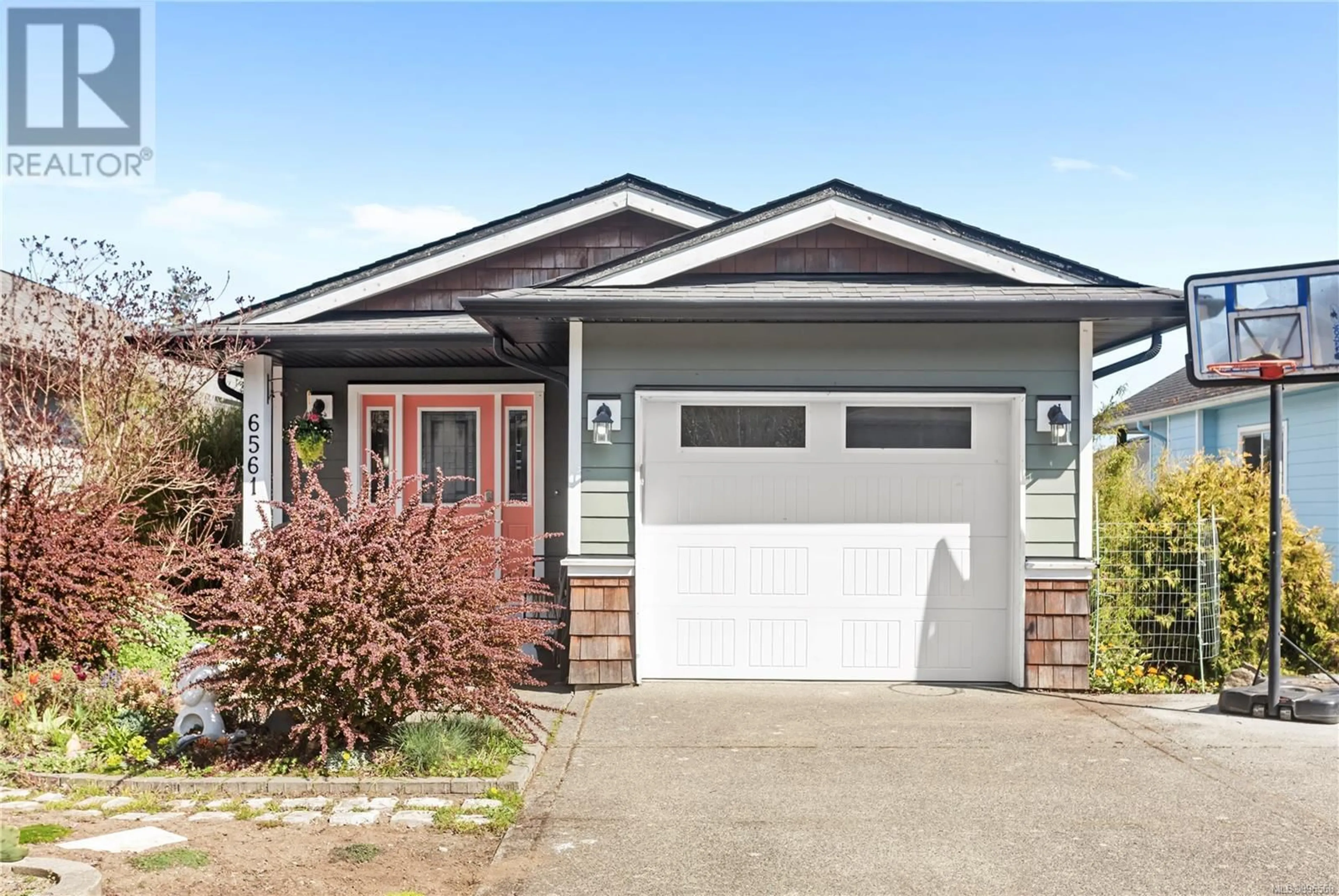 Home with vinyl exterior material, street for 6561 ARRANWOOD DRIVE, Sooke British Columbia V9Z0W4