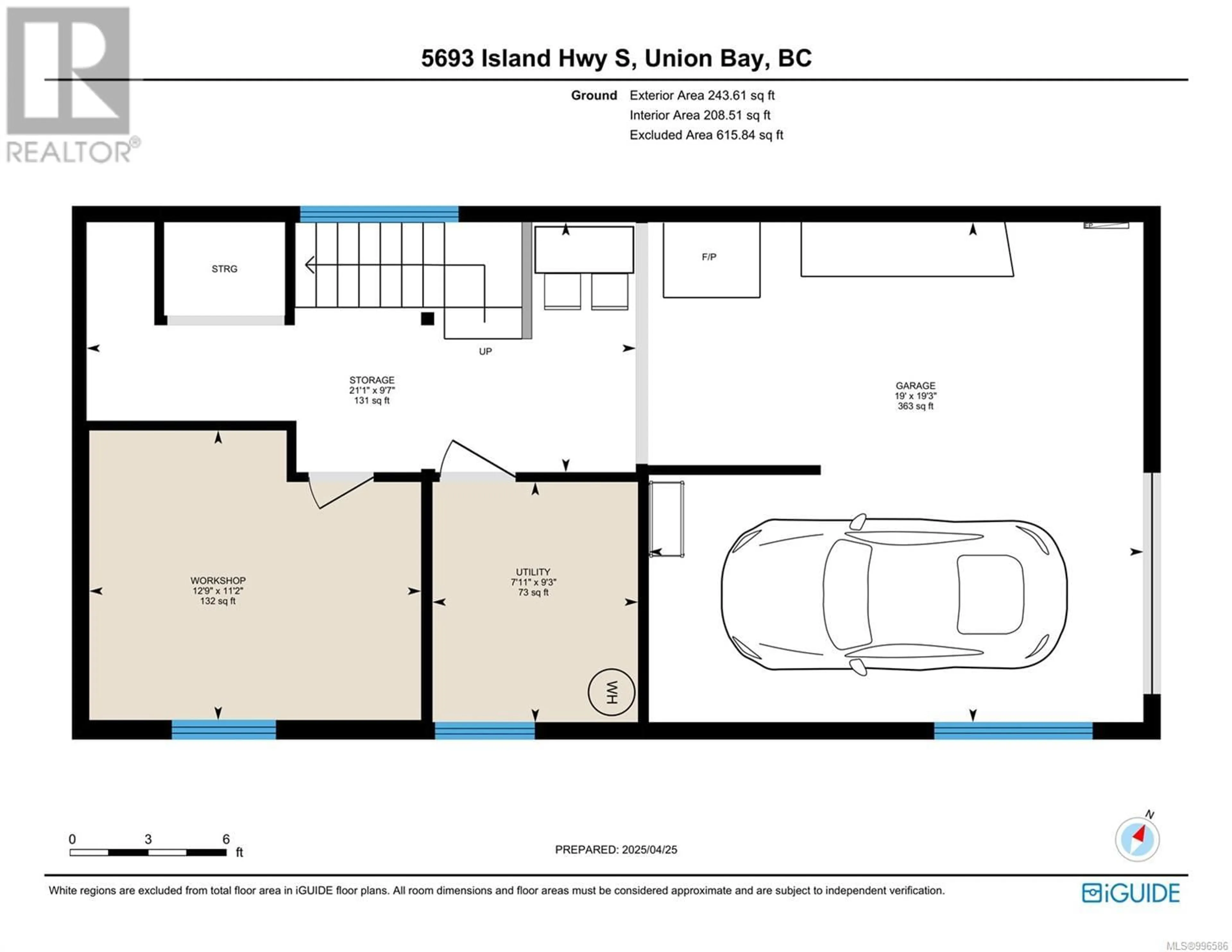 Floor plan for 5693 ISLAND HIGHWAY SOUTH, Union Bay British Columbia V0R3B0