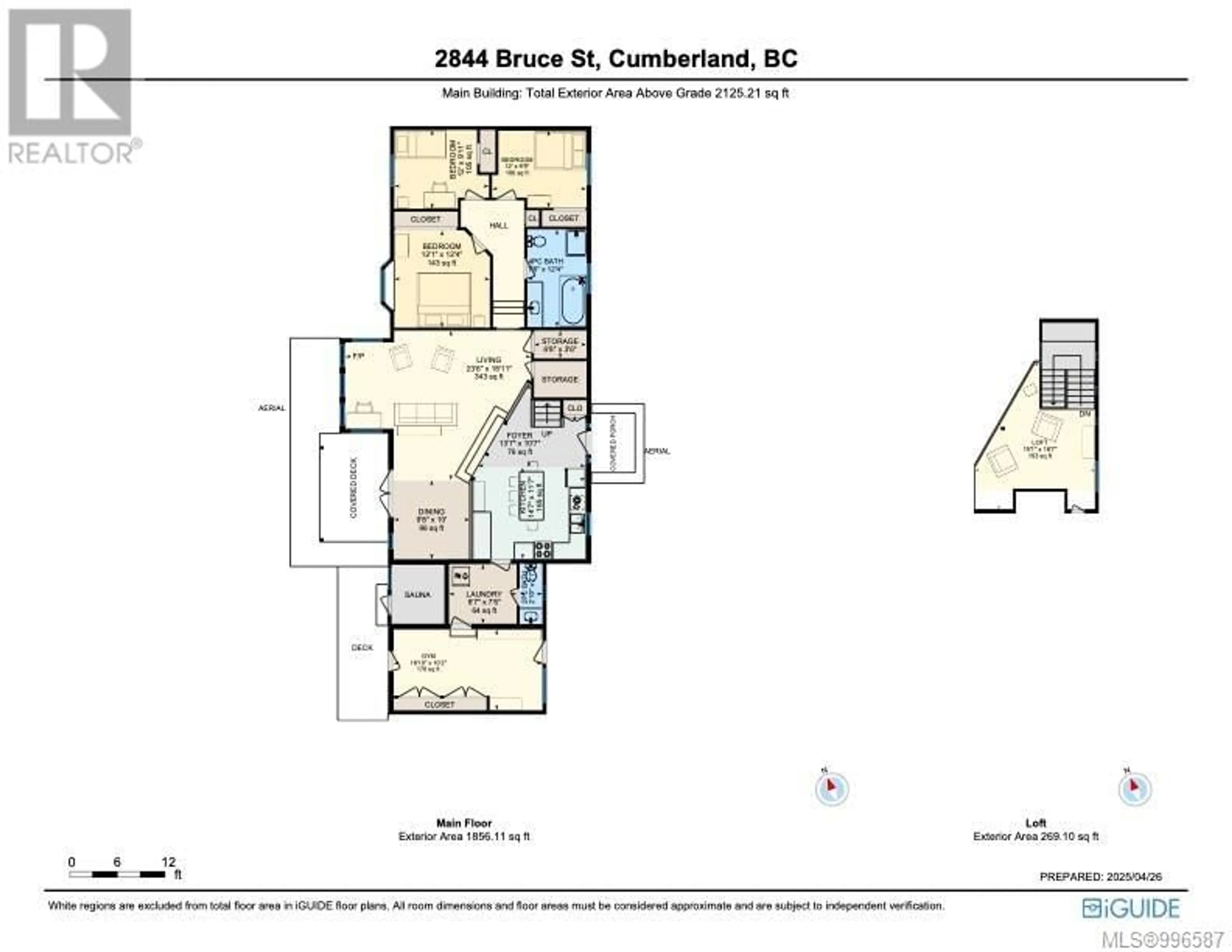 Floor plan for 2844 BRUCE STREET, Cumberland British Columbia V0R1S0