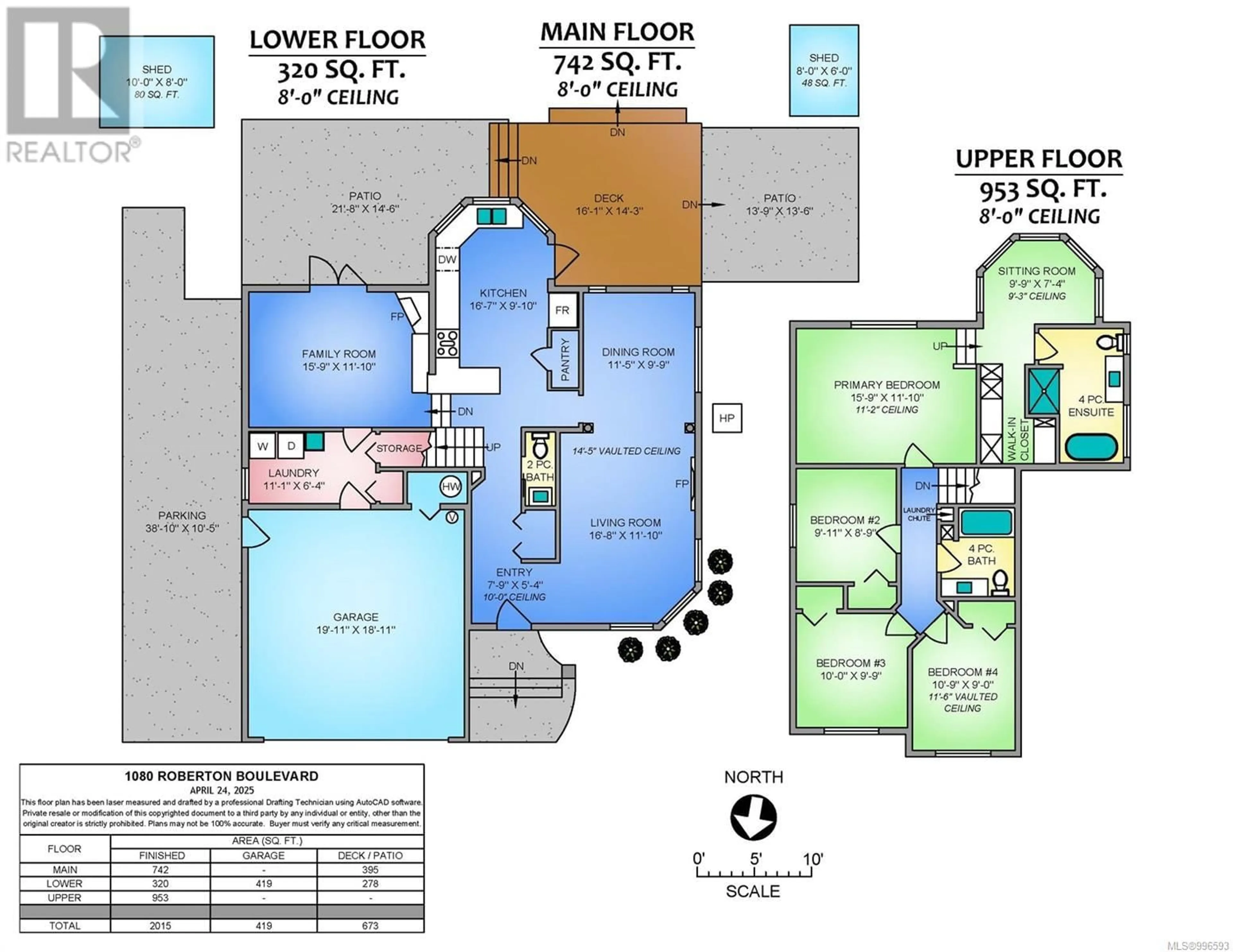Floor plan for 1080 ROBERTON BOULEVARD, French Creek British Columbia V9P2P9