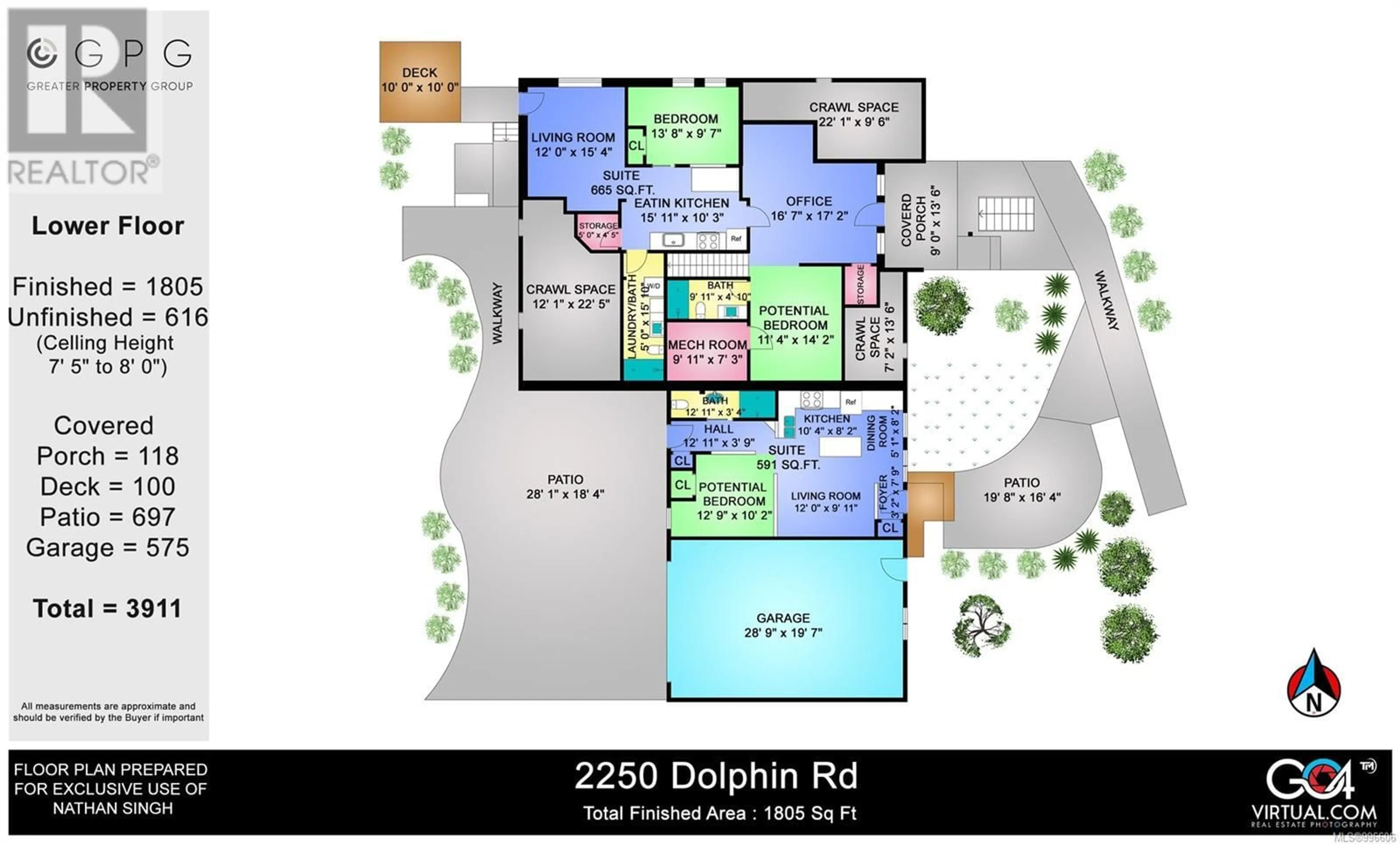 Floor plan for 2250 DOLPHIN ROAD, North Saanich British Columbia V8L5Y7