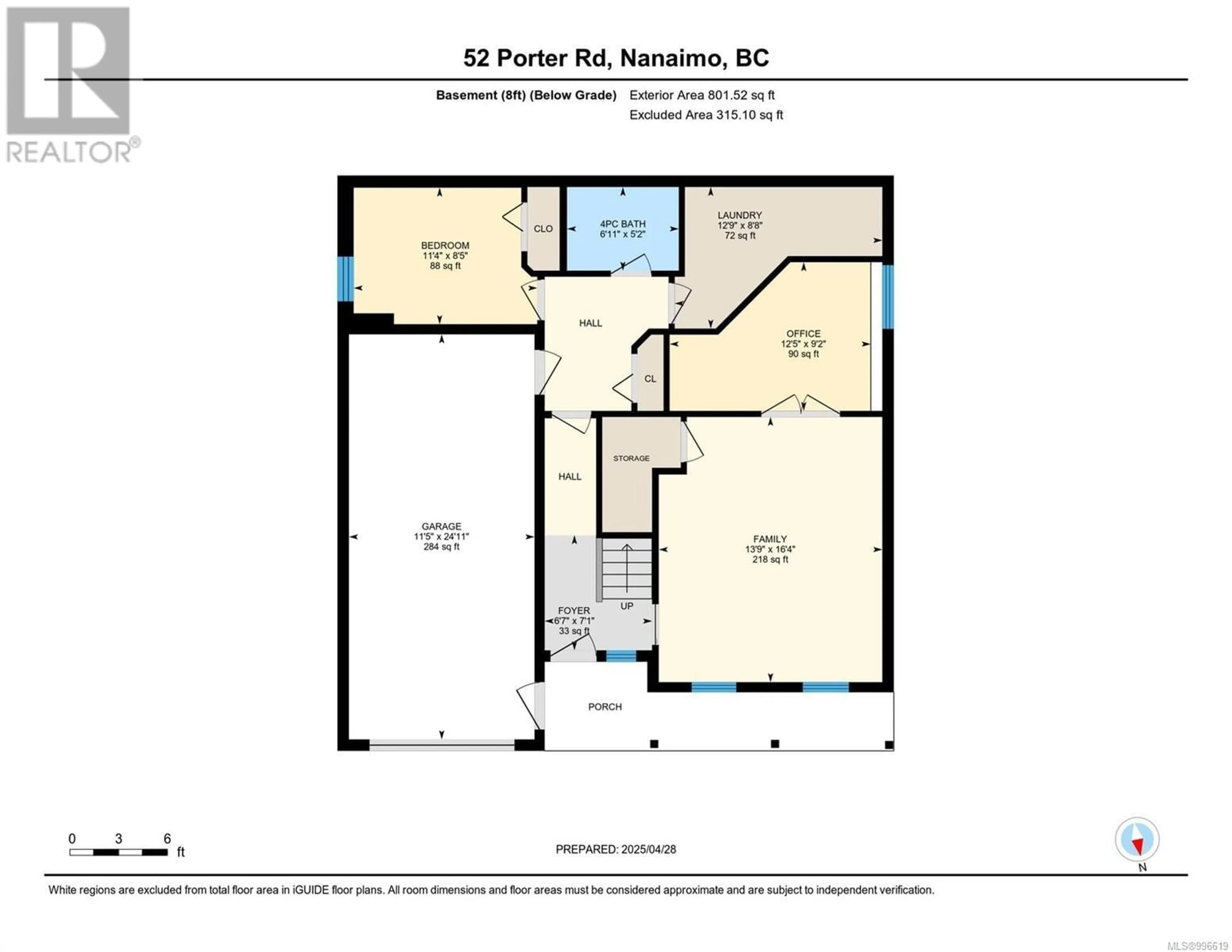 Floor plan for 52 PORTER ROAD, Nanaimo British Columbia V9X1B6