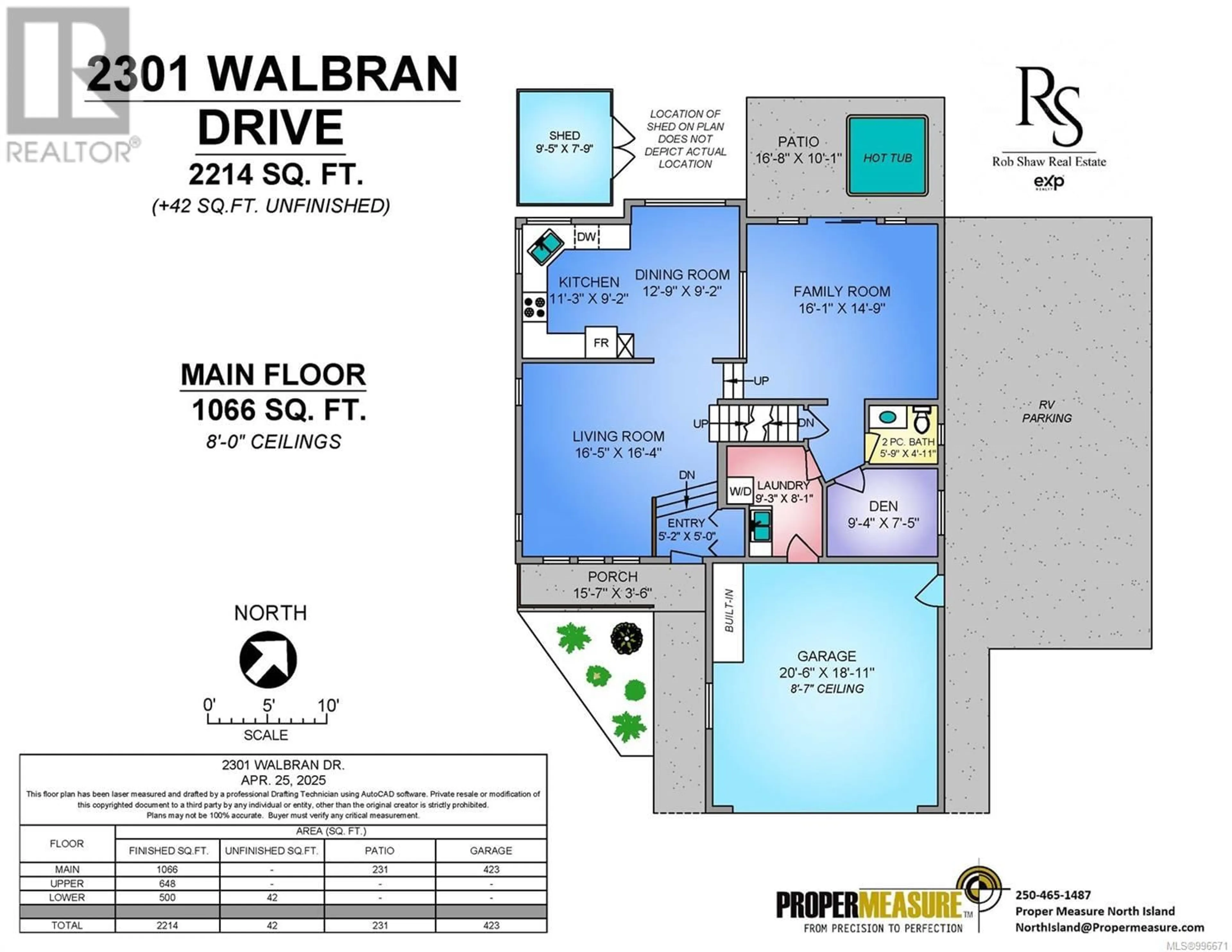 Floor plan for 2301 WALBRAN DRIVE, Courtenay British Columbia V9N9E4