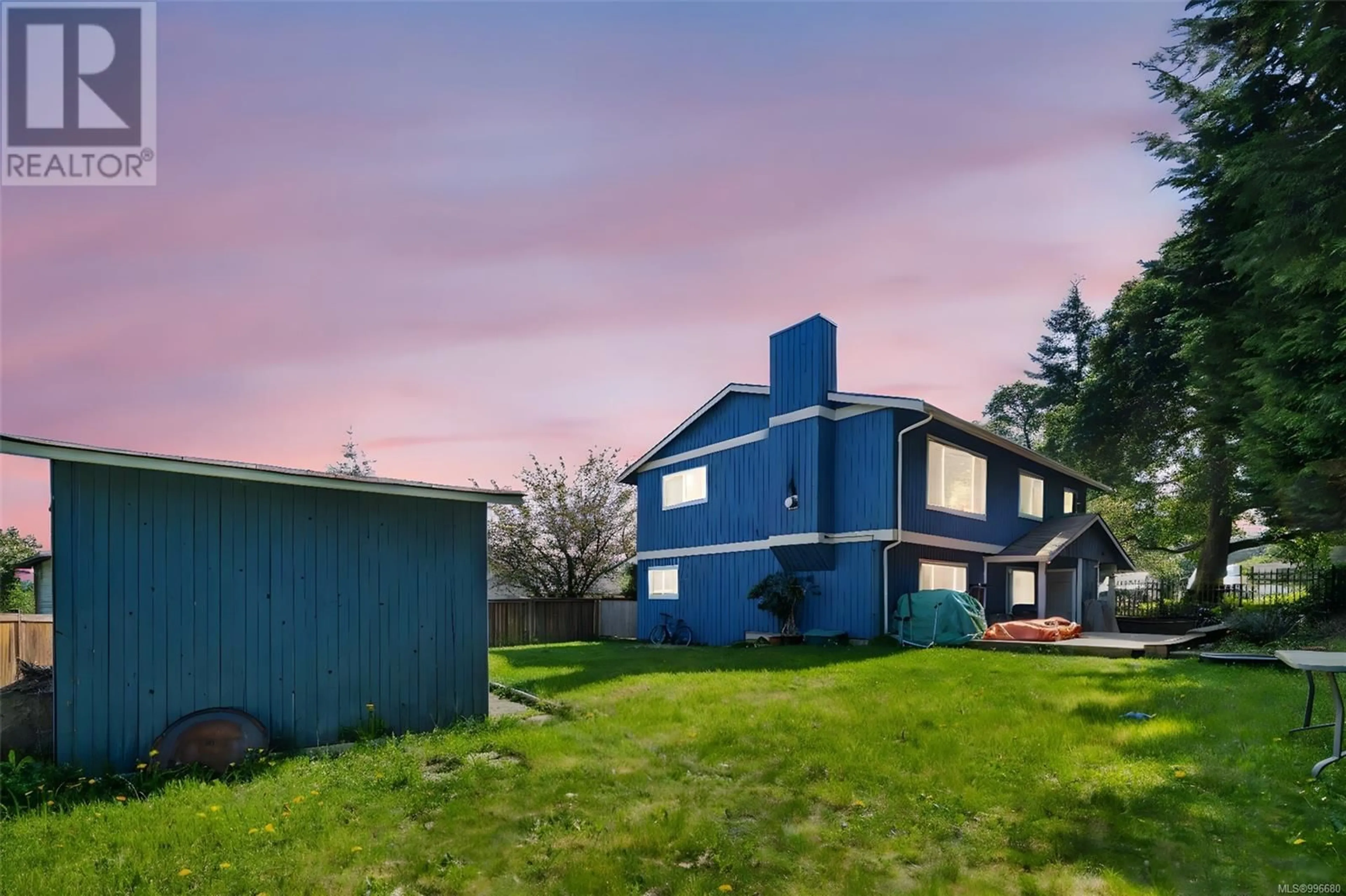 A pic from outside/outdoor area/front of a property/back of a property/a pic from drone, mountain view for 798 CECIL BLOGG DRIVE, Colwood British Columbia V9B5N7