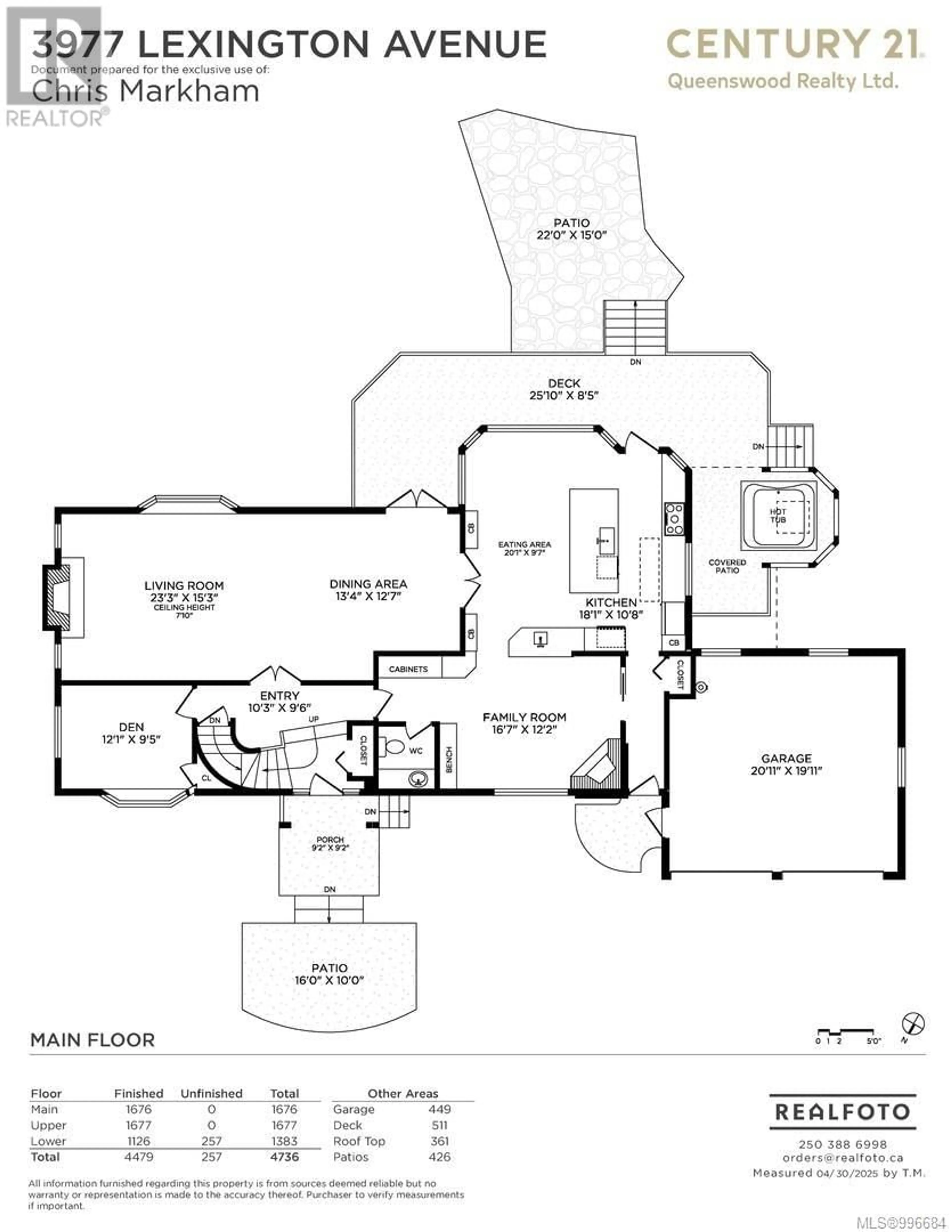 Floor plan for 3977 LEXINGTON AVENUE, Saanich British Columbia V8N3Z5