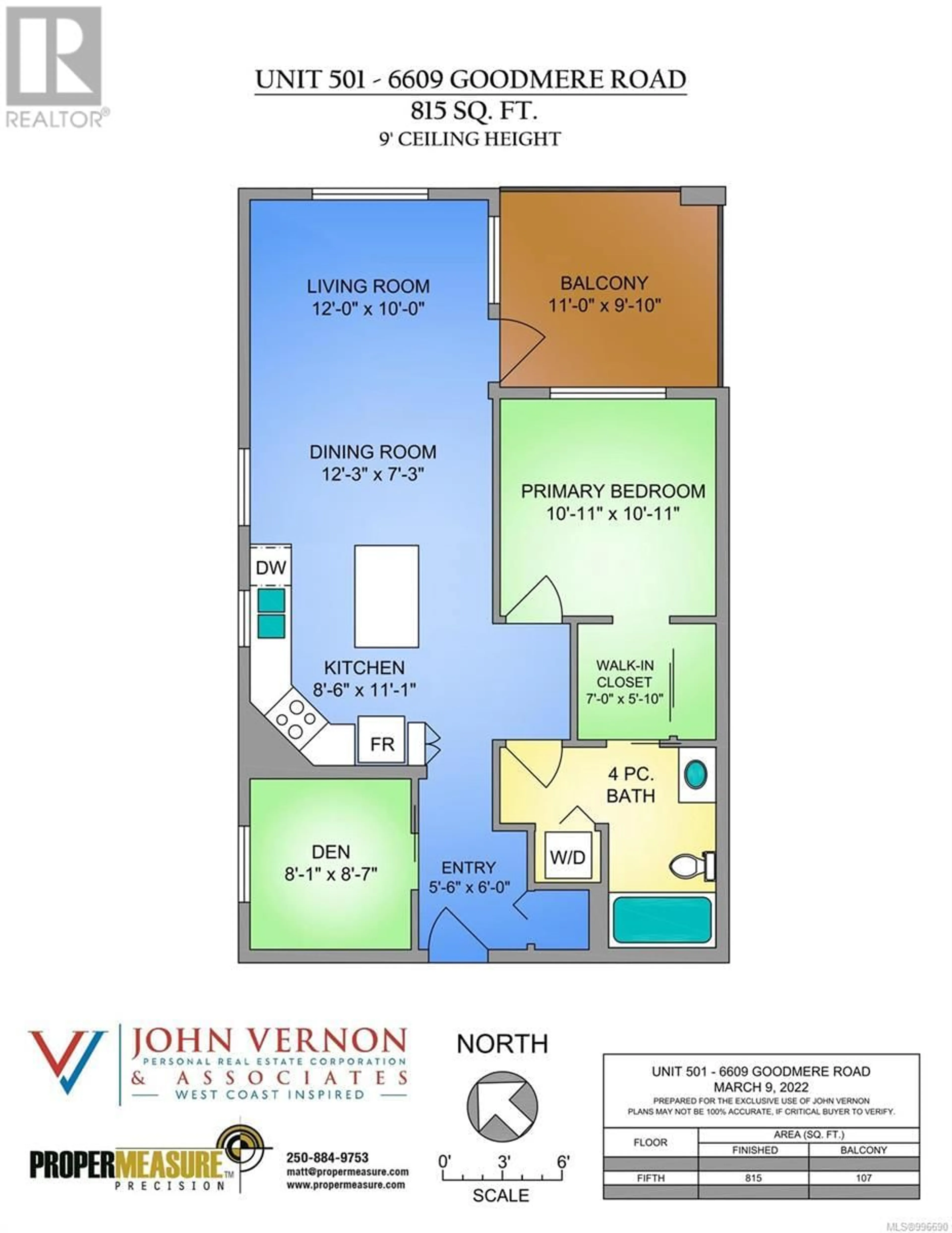 Floor plan for 501 - 6609 GOODMERE ROAD, Sooke British Columbia V9Z1P5