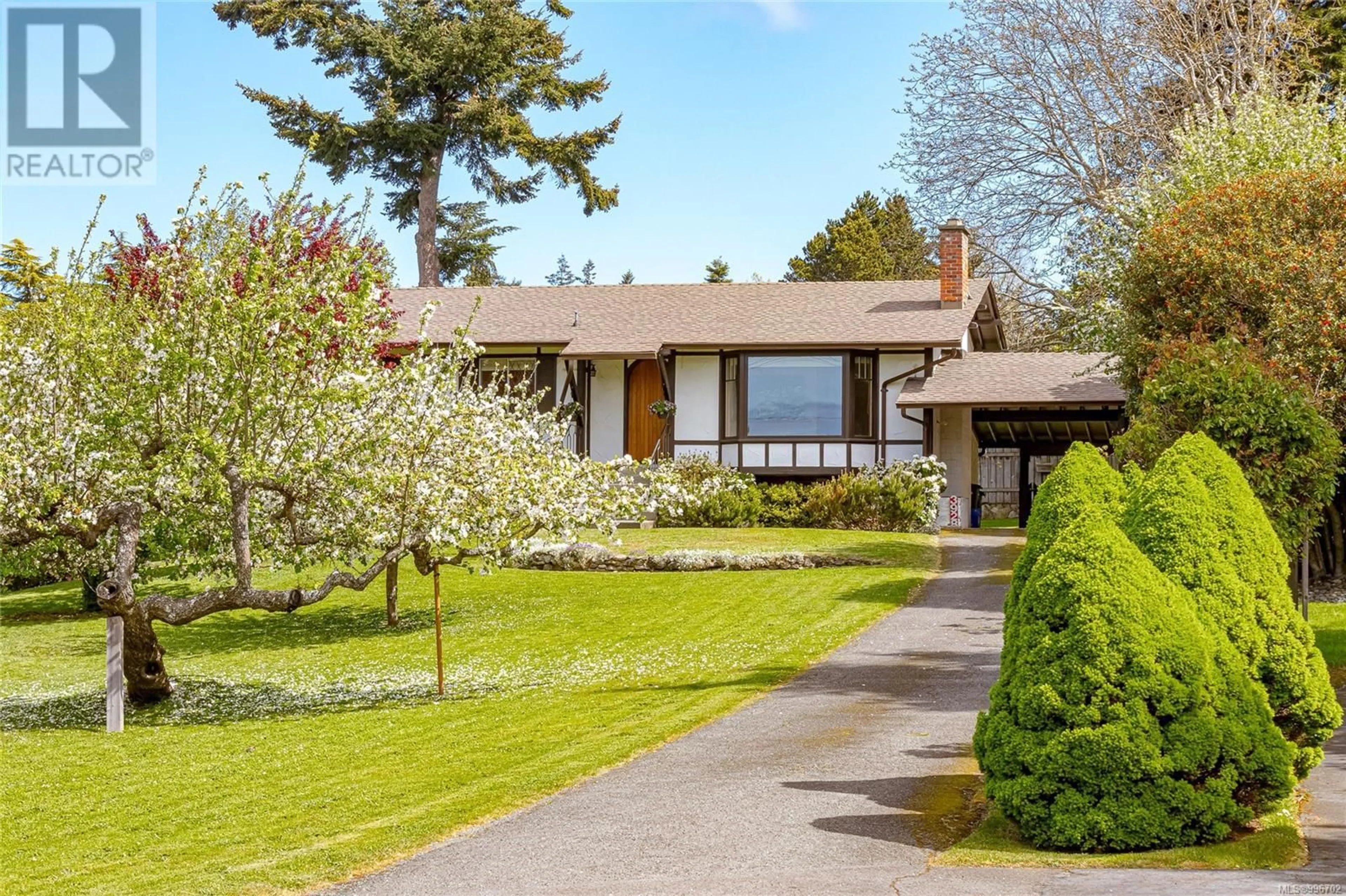 Home with brick exterior material, street for 3928 CADBORO BAY ROAD, Saanich British Columbia V8N4G9