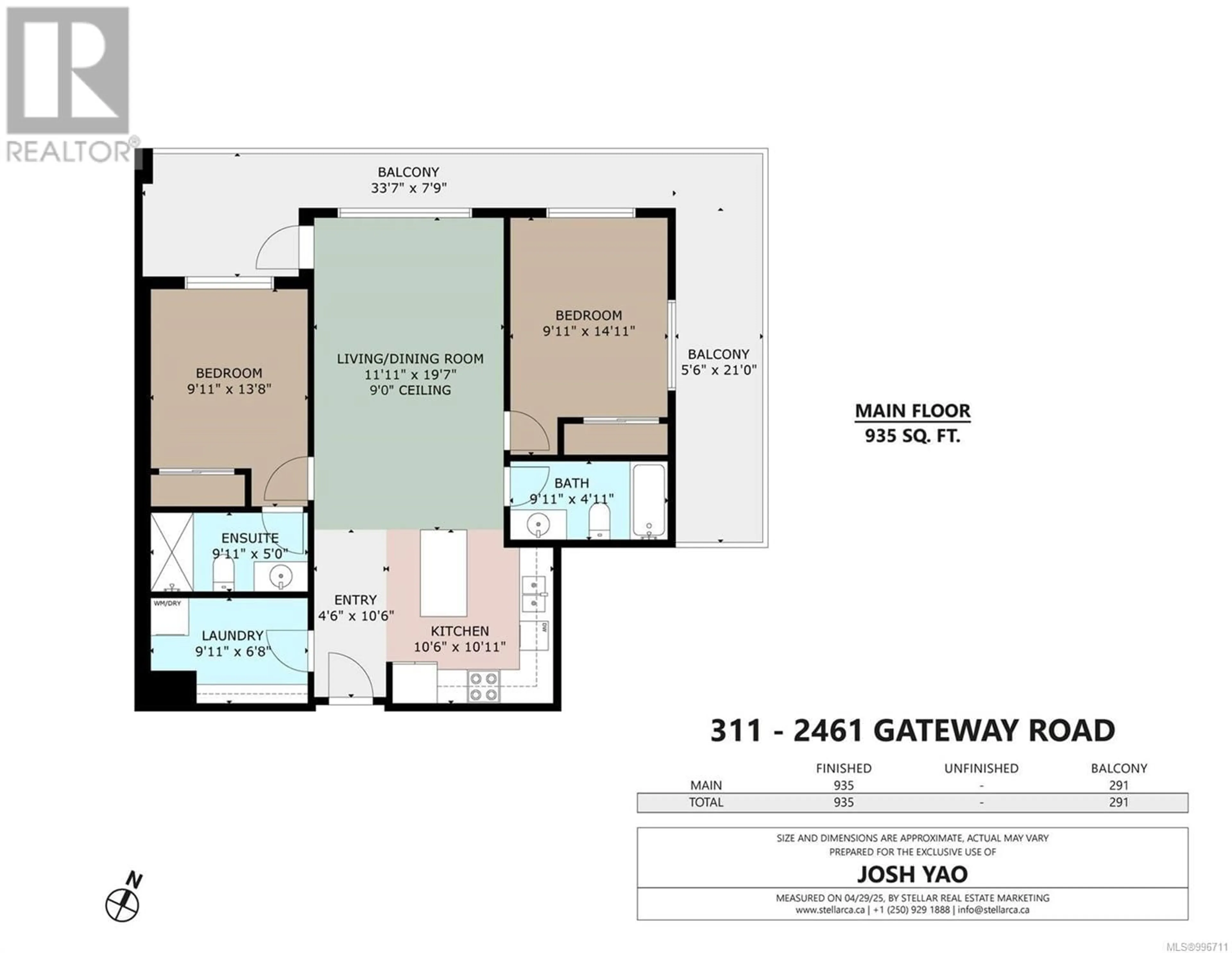 Floor plan for 311 - 2461 GATEWAY ROAD, Langford British Columbia V9B6M6