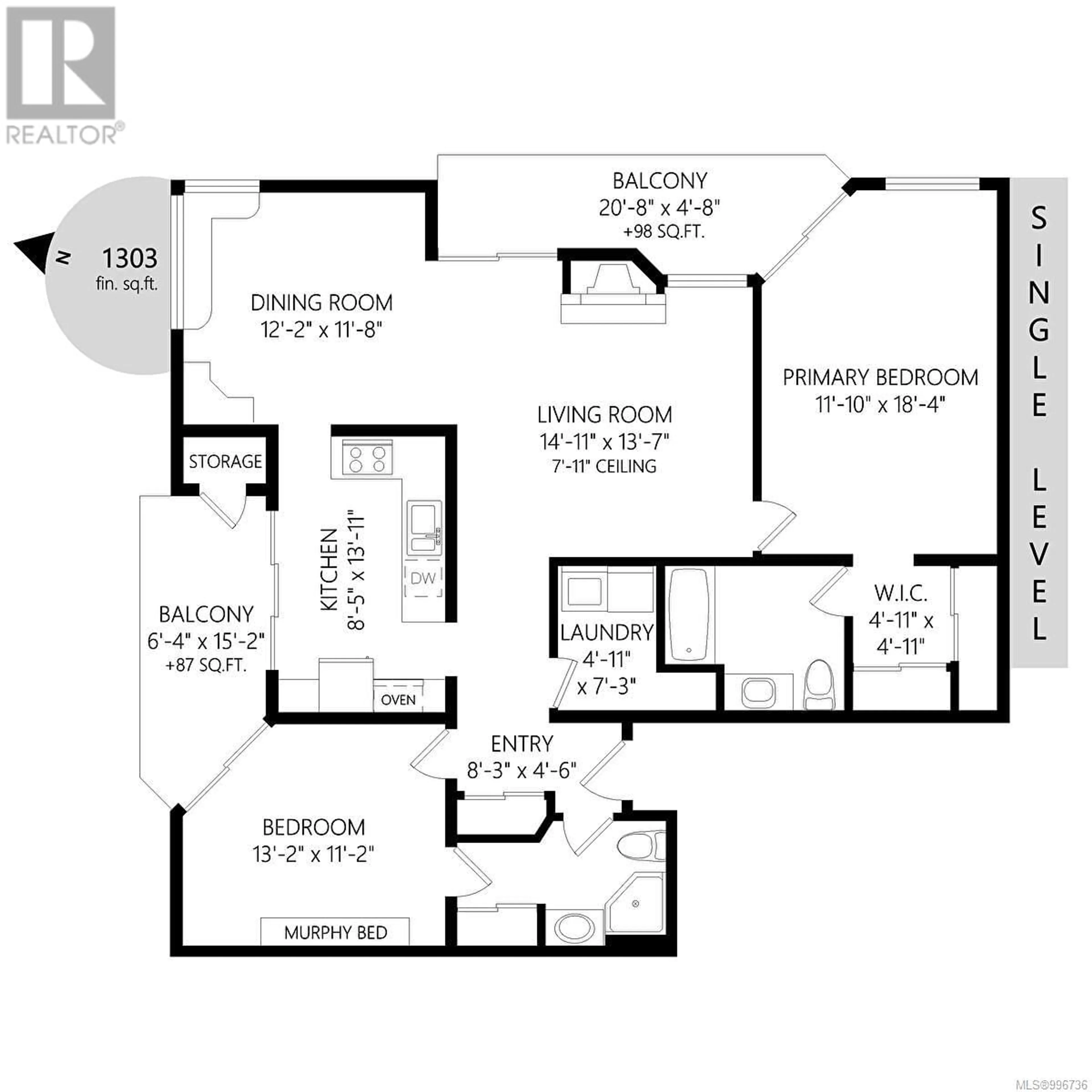 Floor plan for 210 - 1100 UNION ROAD, Saanich British Columbia V8P2J3