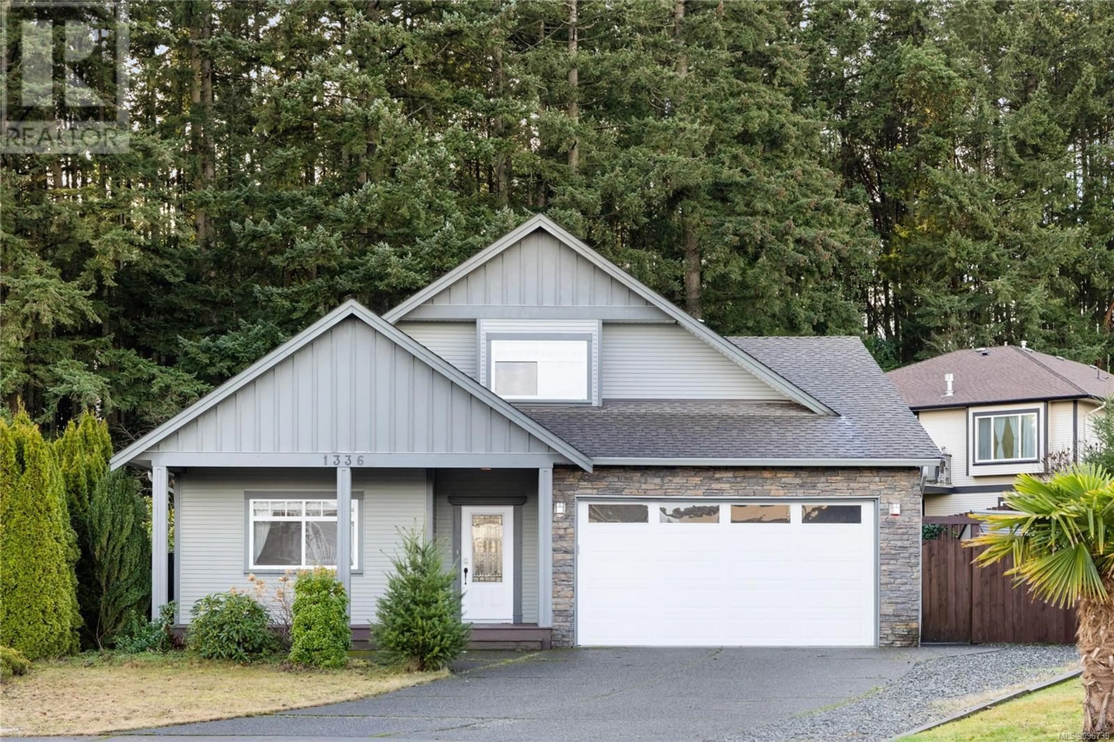 Home with vinyl exterior material, street for 1336 THALIA PLACE, Nanaimo British Columbia V9R7E1