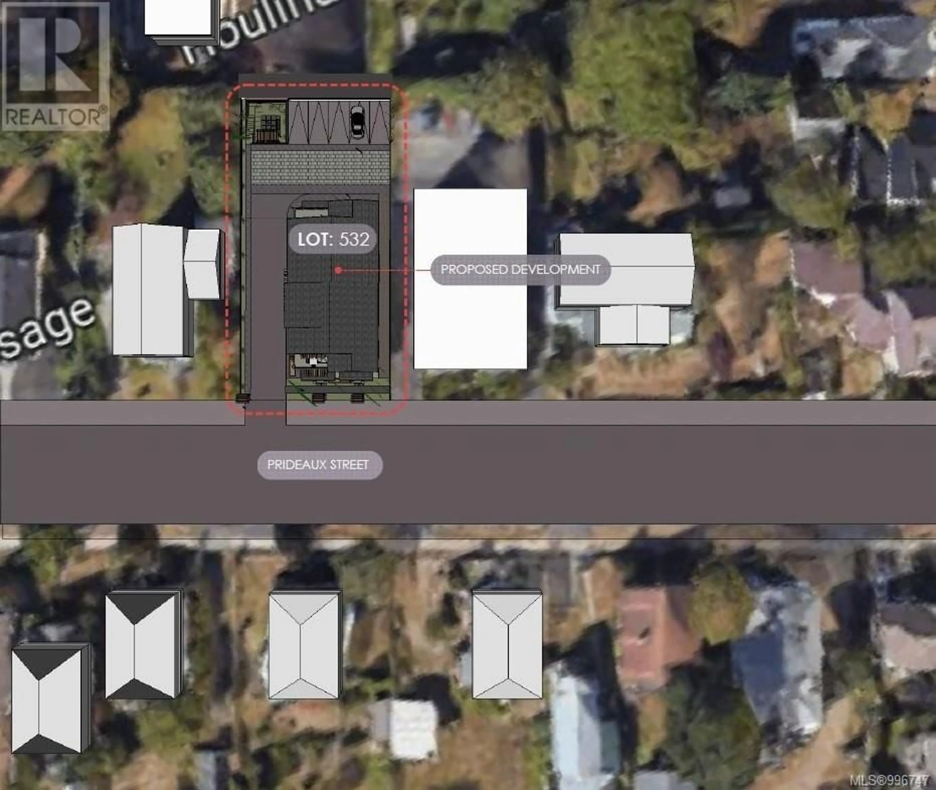 A pic from outside/outdoor area/front of a property/back of a property/a pic from drone, street for 532 PRIDEAUX STREET, Nanaimo British Columbia V9R2N7