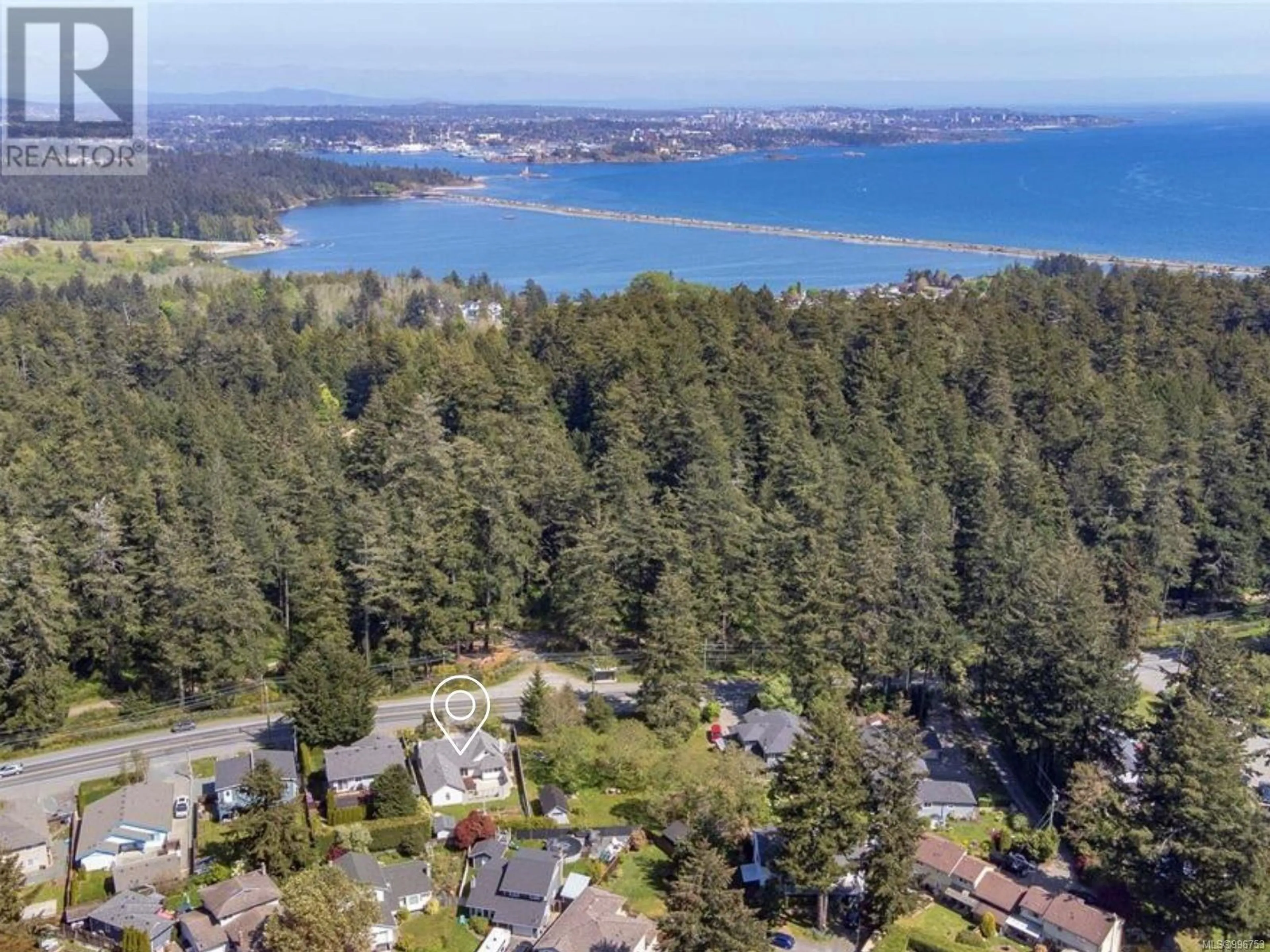 A pic from outside/outdoor area/front of a property/back of a property/a pic from drone, water/lake/river/ocean view for 3248 METCHOSIN ROAD, Colwood British Columbia V9C2A5