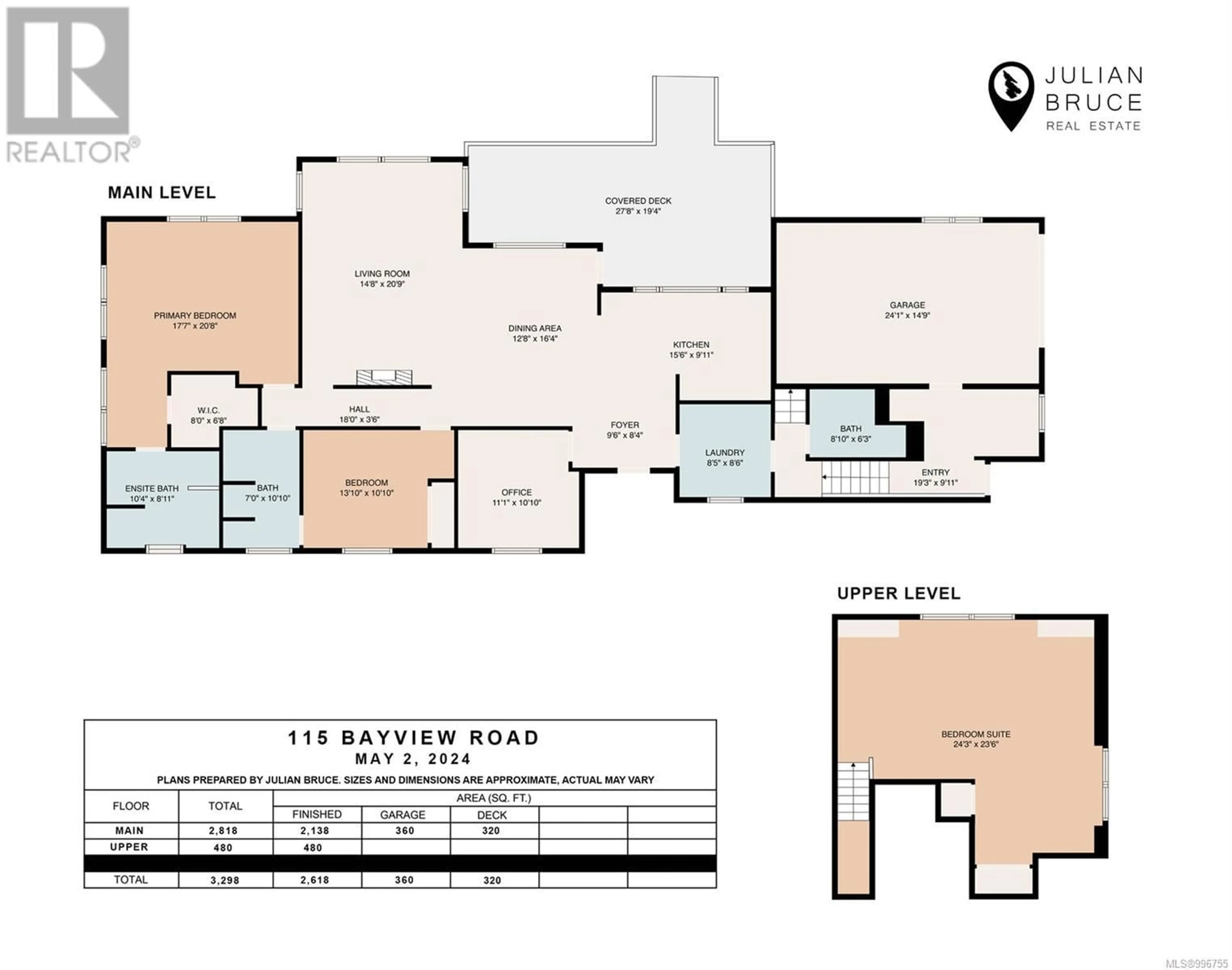 Floor plan for 115 BAYVIEW ROAD, Salt Spring British Columbia V8K1L2