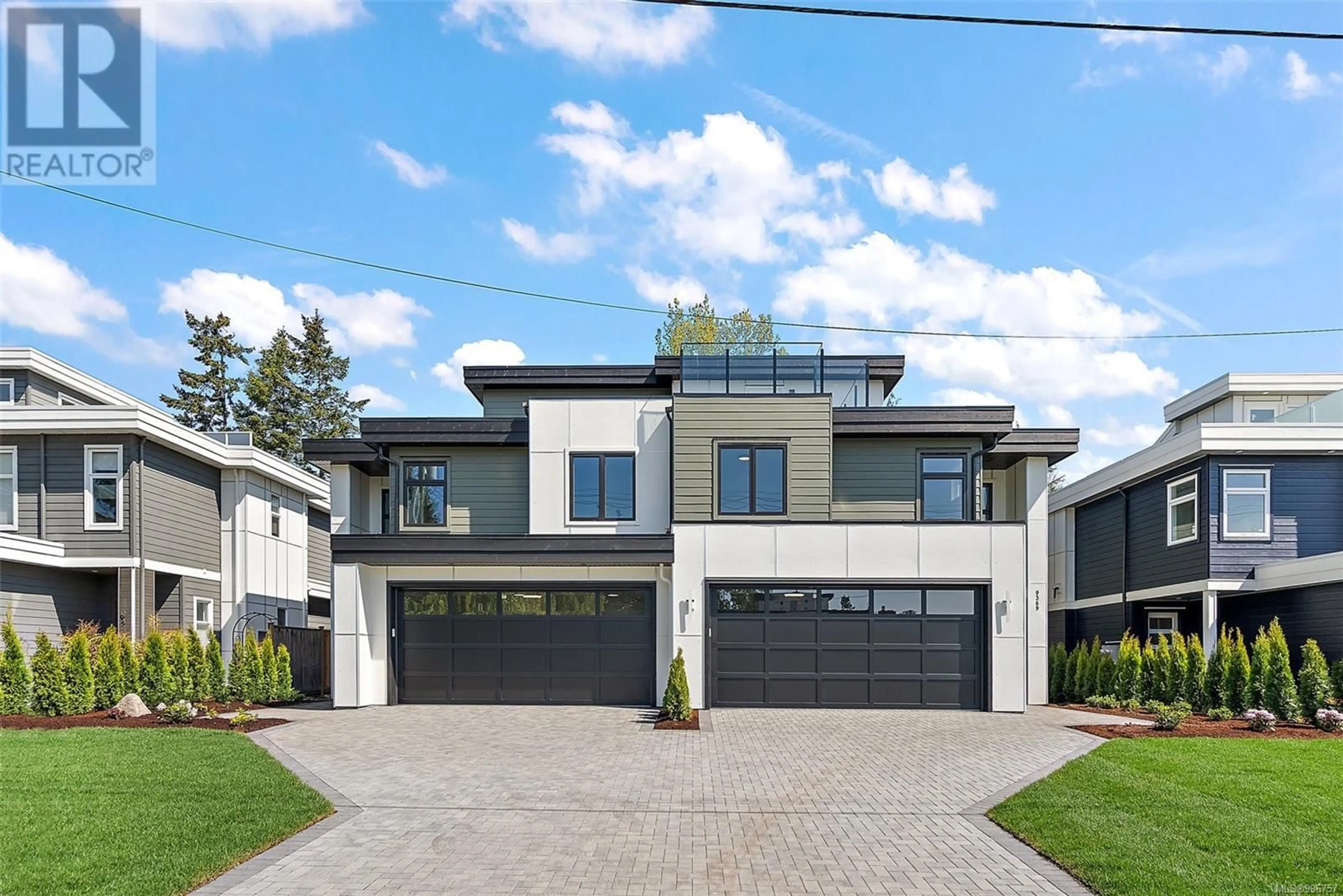 Home with brick exterior material, street for 9369 WEBSTER PLACE, Sidney British Columbia V8L2R9