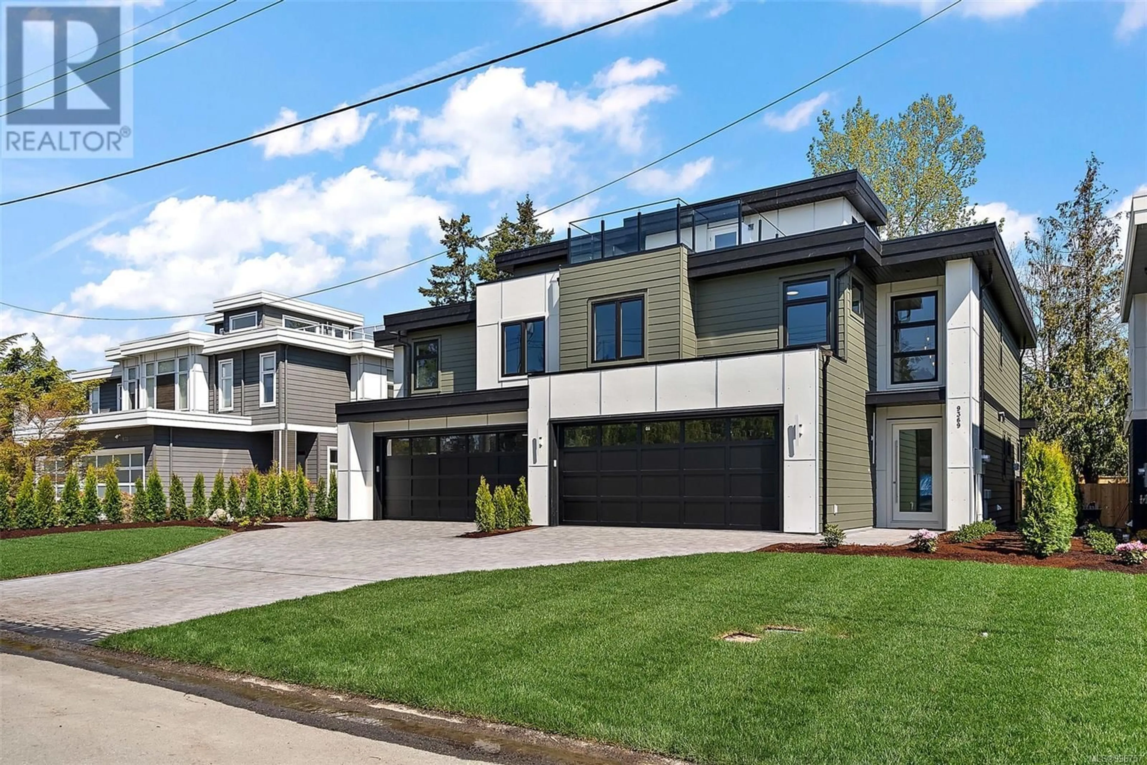 Home with brick exterior material, street for 9369 WEBSTER PLACE, Sidney British Columbia V8L2R9