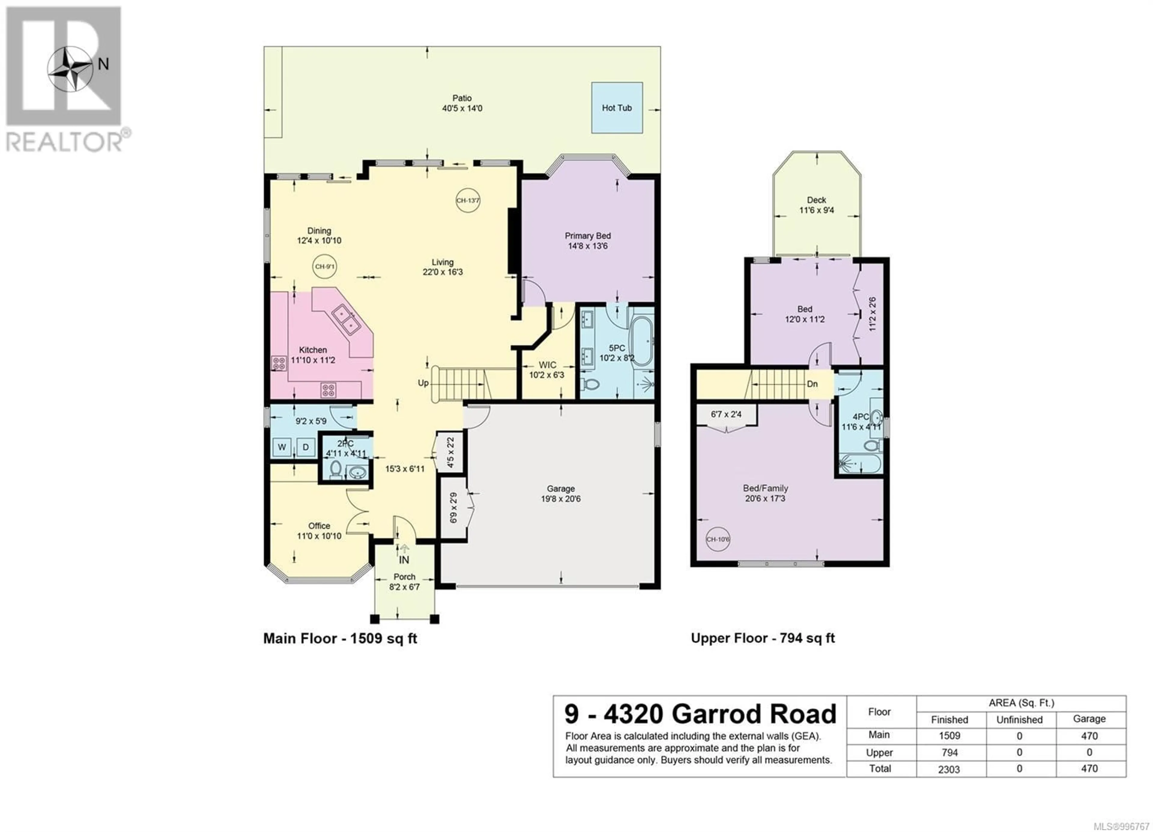 Floor plan for 9 - 4320 GARROD ROAD, Bowser British Columbia V0R1G0