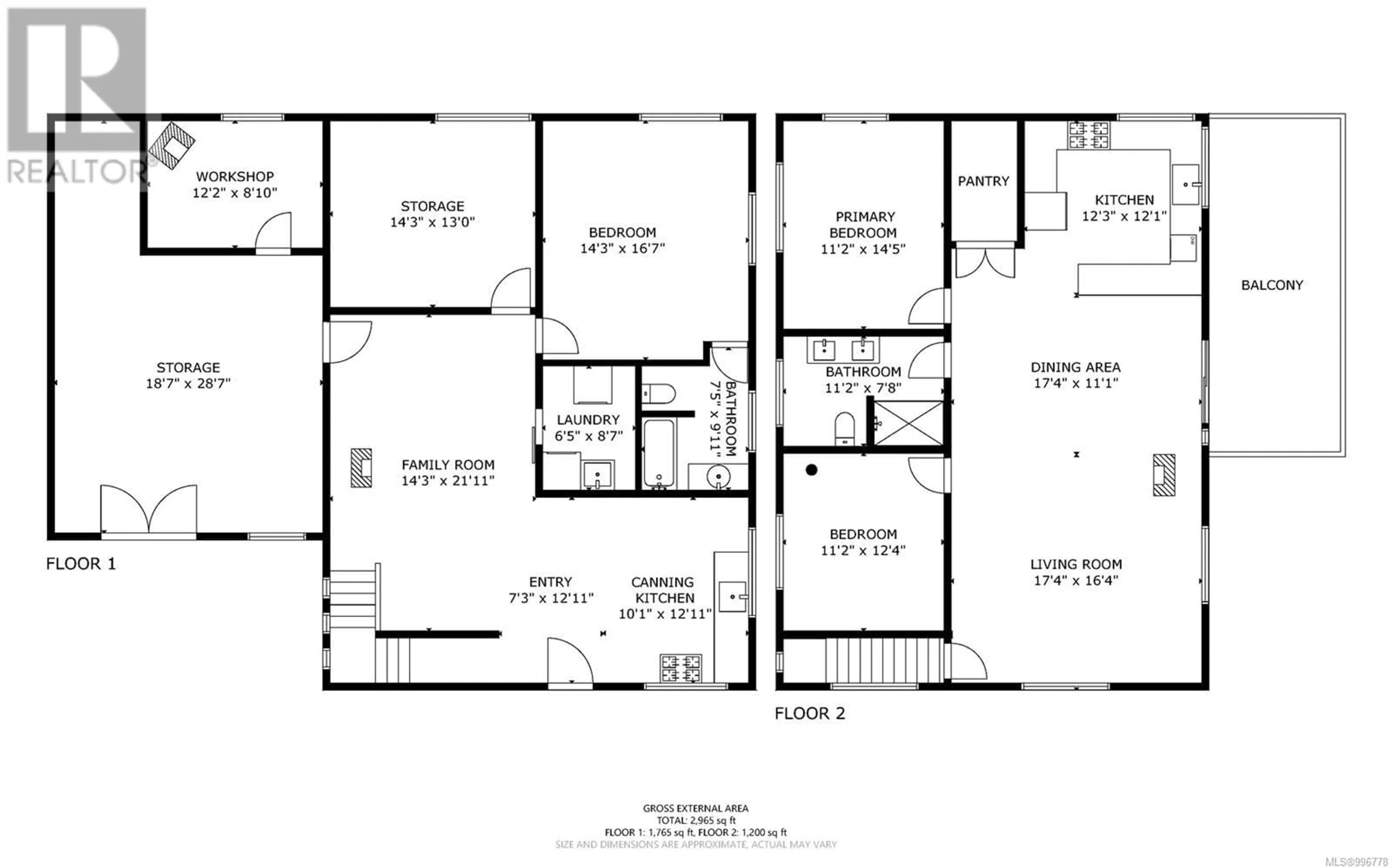 Floor plan for SL10 READ ISLAND, Read Island British Columbia V0P1W0
