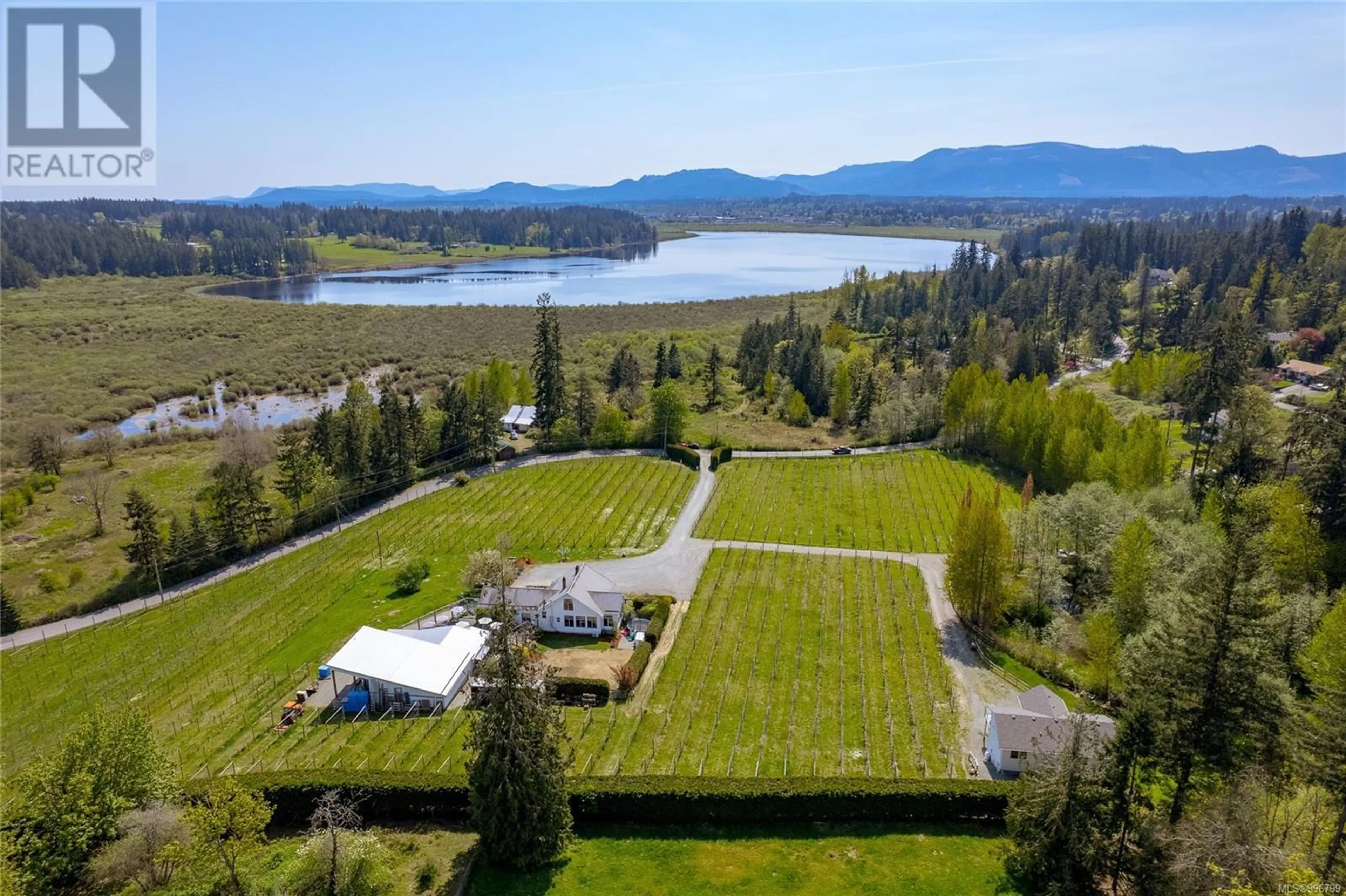 A pic from outside/outdoor area/front of a property/back of a property/a pic from drone, water/lake/river/ocean view for 6798 NORCROSS ROAD, Duncan British Columbia V9L6C3