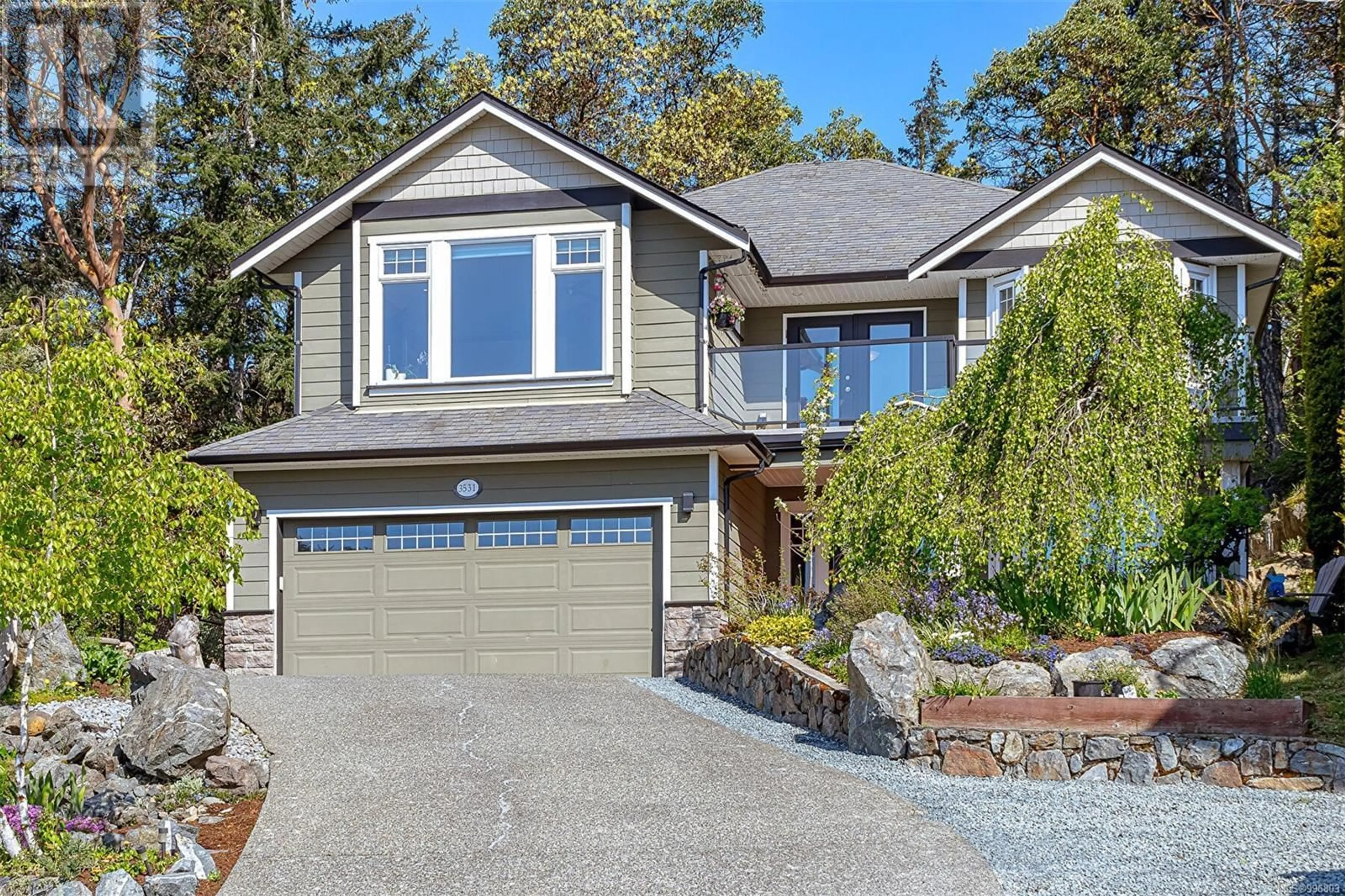 Home with vinyl exterior material, street for 3531 SUN HILL, Langford British Columbia V9C6A4