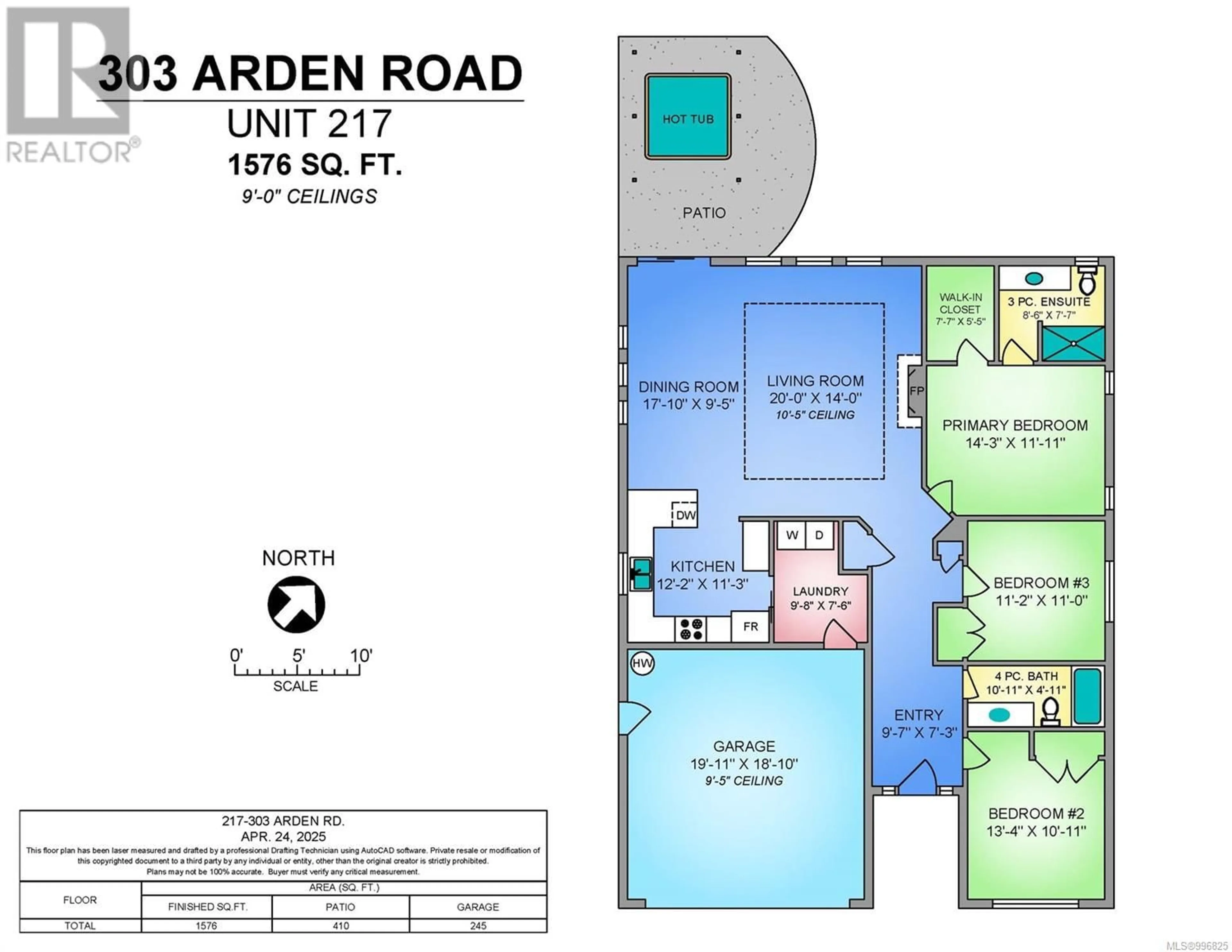 Floor plan for 217 - 303 ARDEN ROAD, Courtenay British Columbia V9N0A8