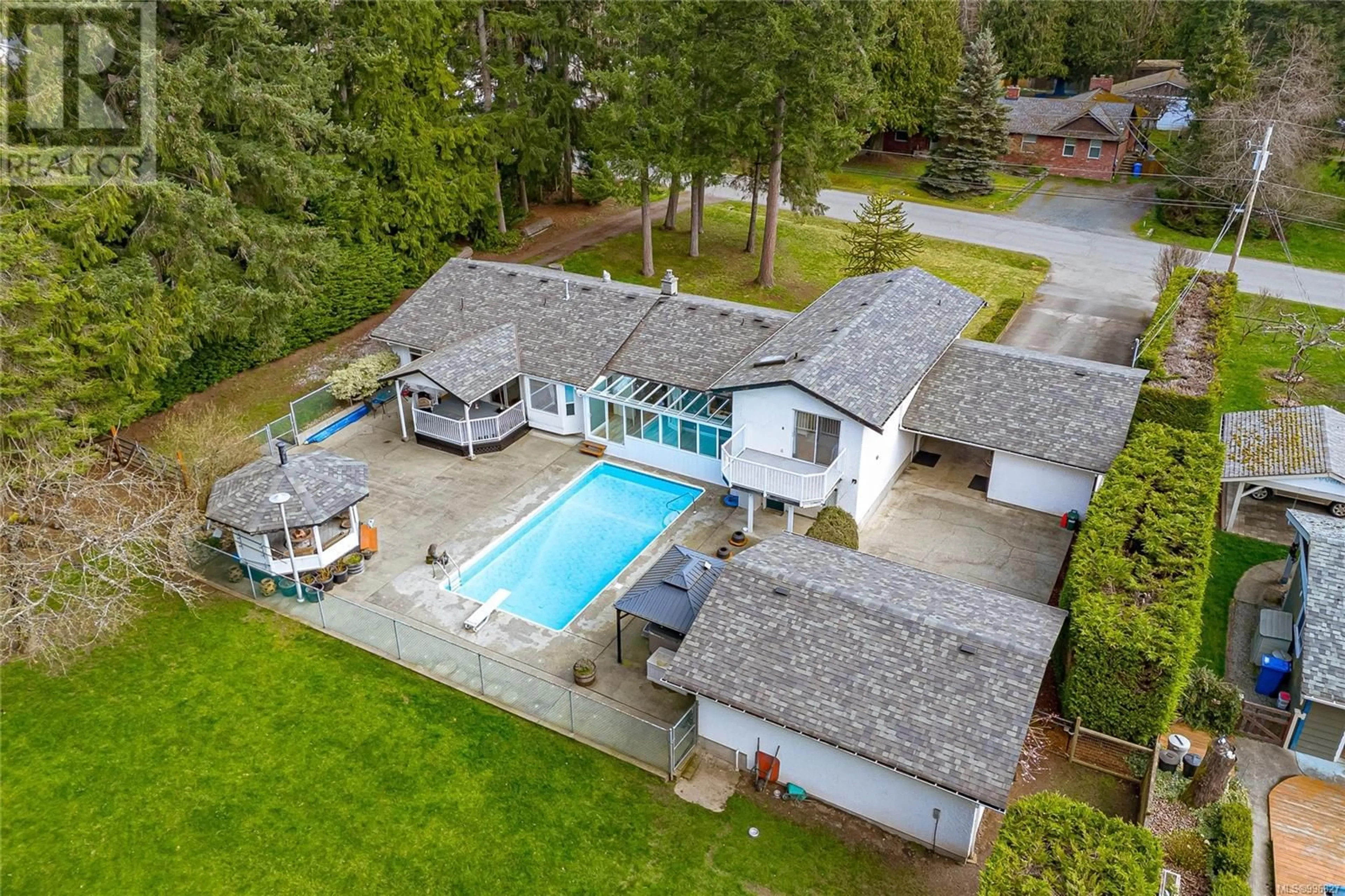 A pic from outside/outdoor area/front of a property/back of a property/a pic from drone, water/lake/river/ocean view for 1023 COWERD ROAD, Cobble Hill British Columbia V8H0G9