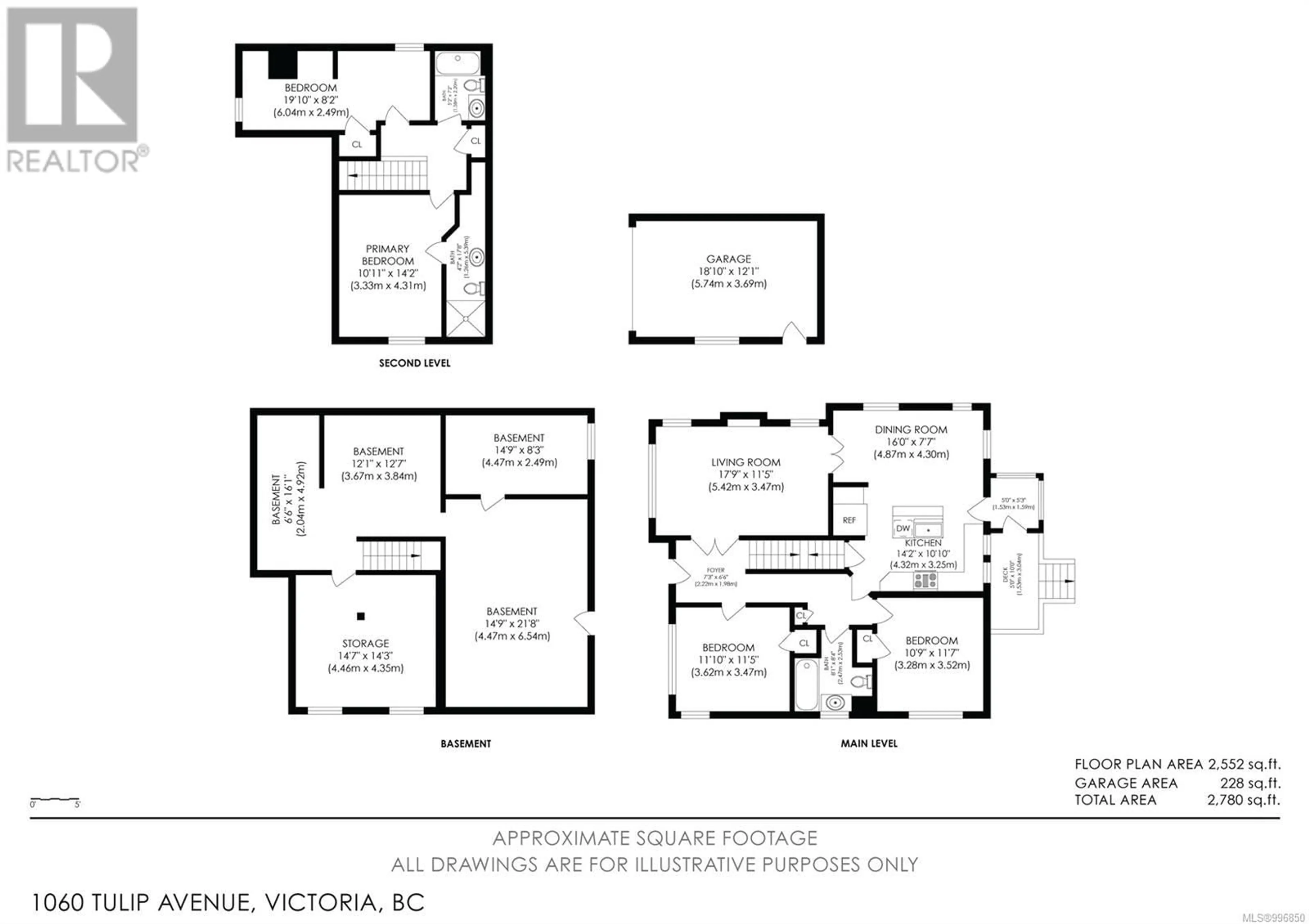 Floor plan for 1060 TULIP AVENUE, Saanich British Columbia V8Z2P9