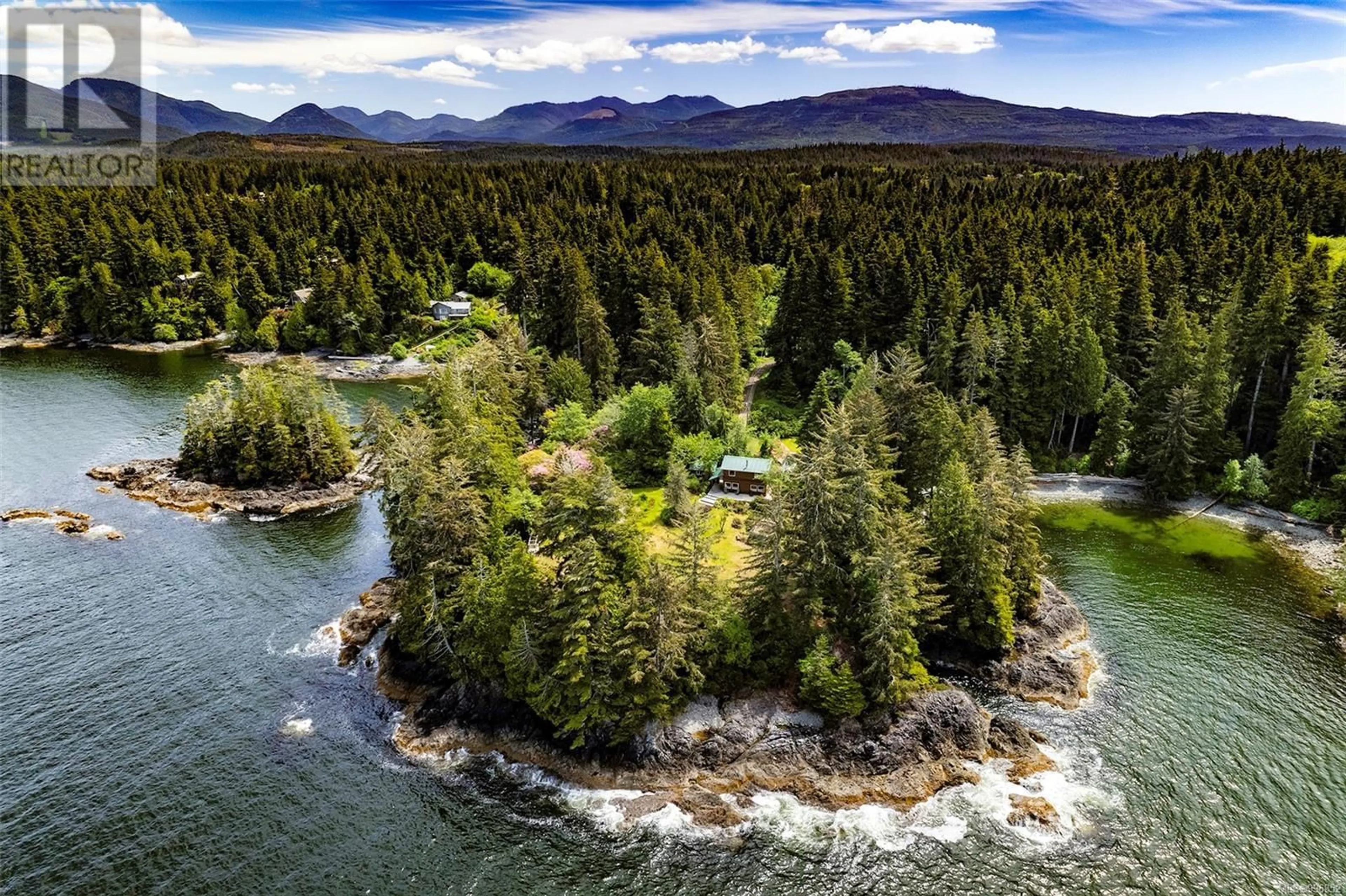 A pic from outside/outdoor area/front of a property/back of a property/a pic from drone, water/lake/river/ocean view for 100 MATHERS LANE, Bamfield British Columbia V0R1B0