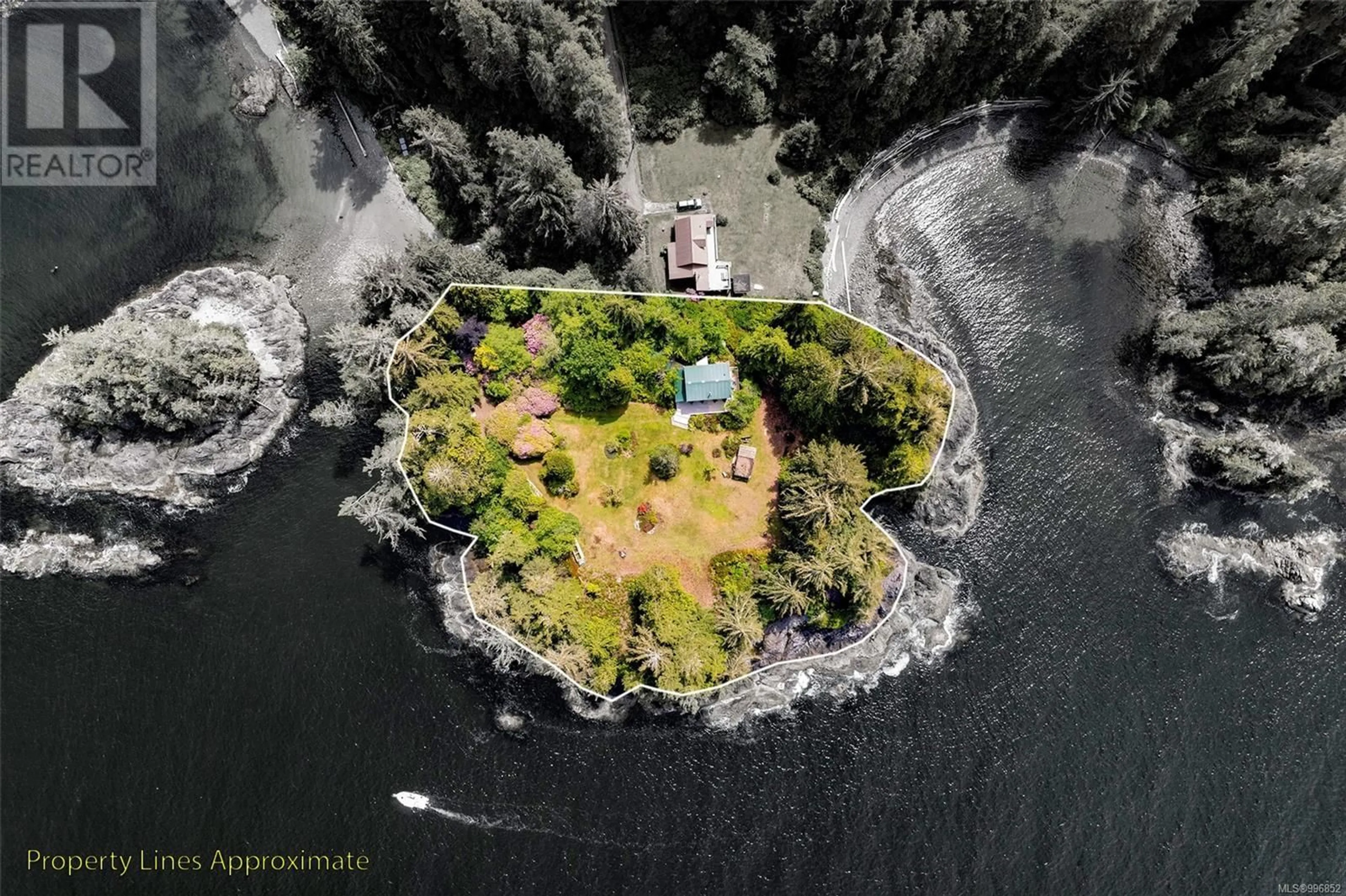 A pic from outside/outdoor area/front of a property/back of a property/a pic from drone, water/lake/river/ocean view for 100 MATHERS LANE, Bamfield British Columbia V0R1B0
