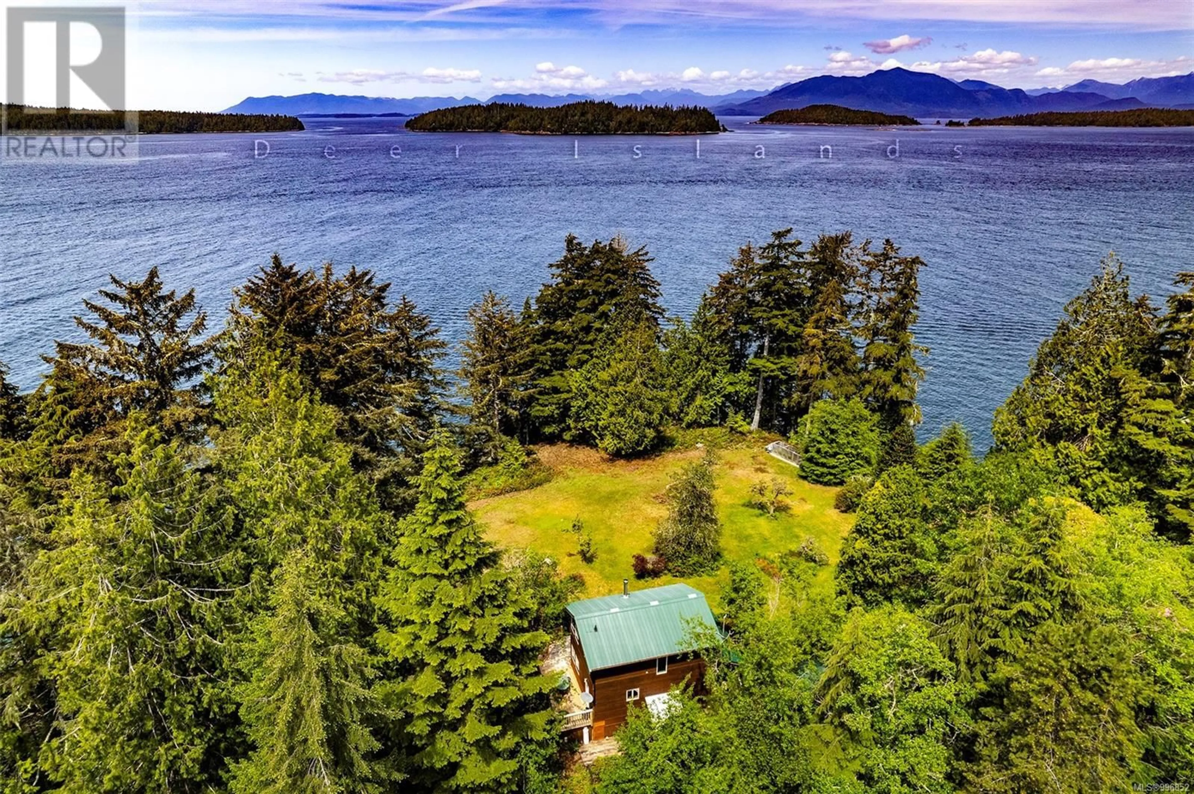 A pic from outside/outdoor area/front of a property/back of a property/a pic from drone, water/lake/river/ocean view for 100 MATHERS LANE, Bamfield British Columbia V0R1B0