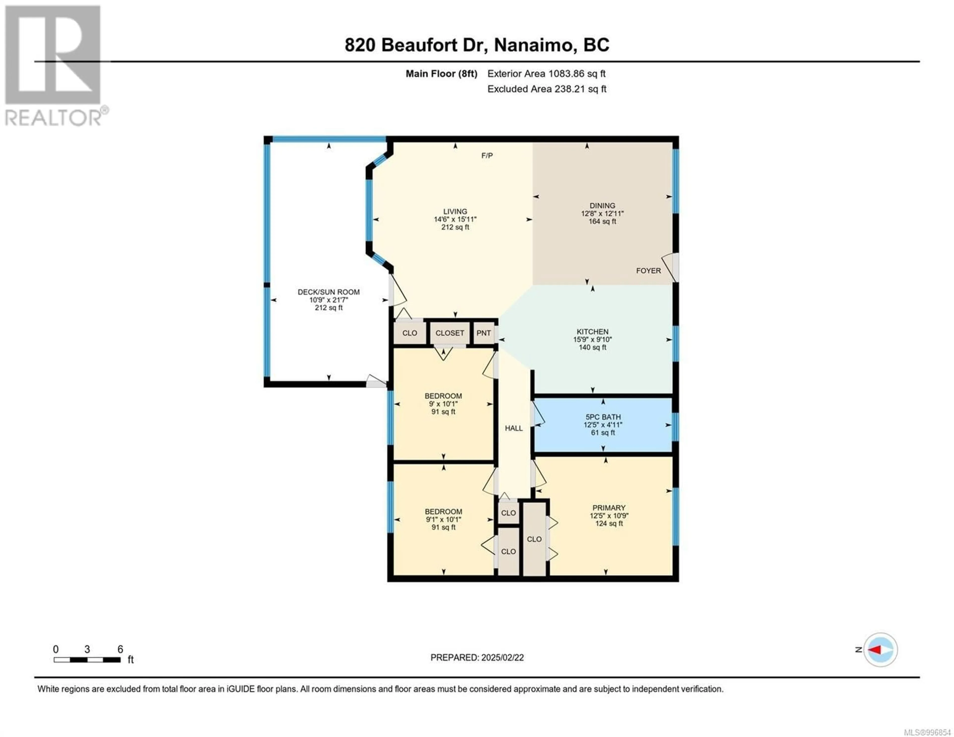 Floor plan for 820 BEAUFORT DRIVE, Nanaimo British Columbia V9S2C6