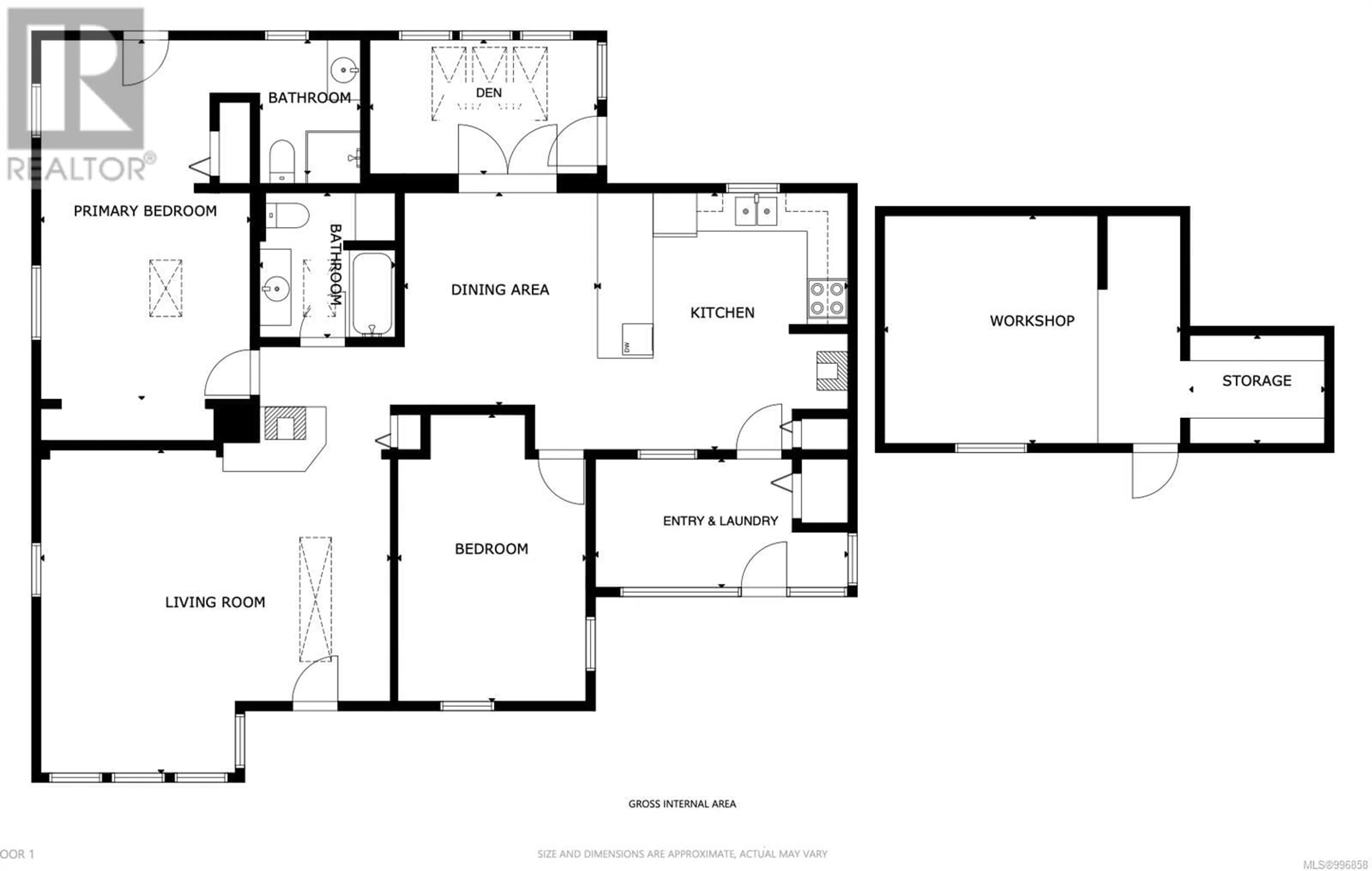 Floor plan for 1560 VIOLET CRESCENT, Gabriola Island British Columbia V0R1X5