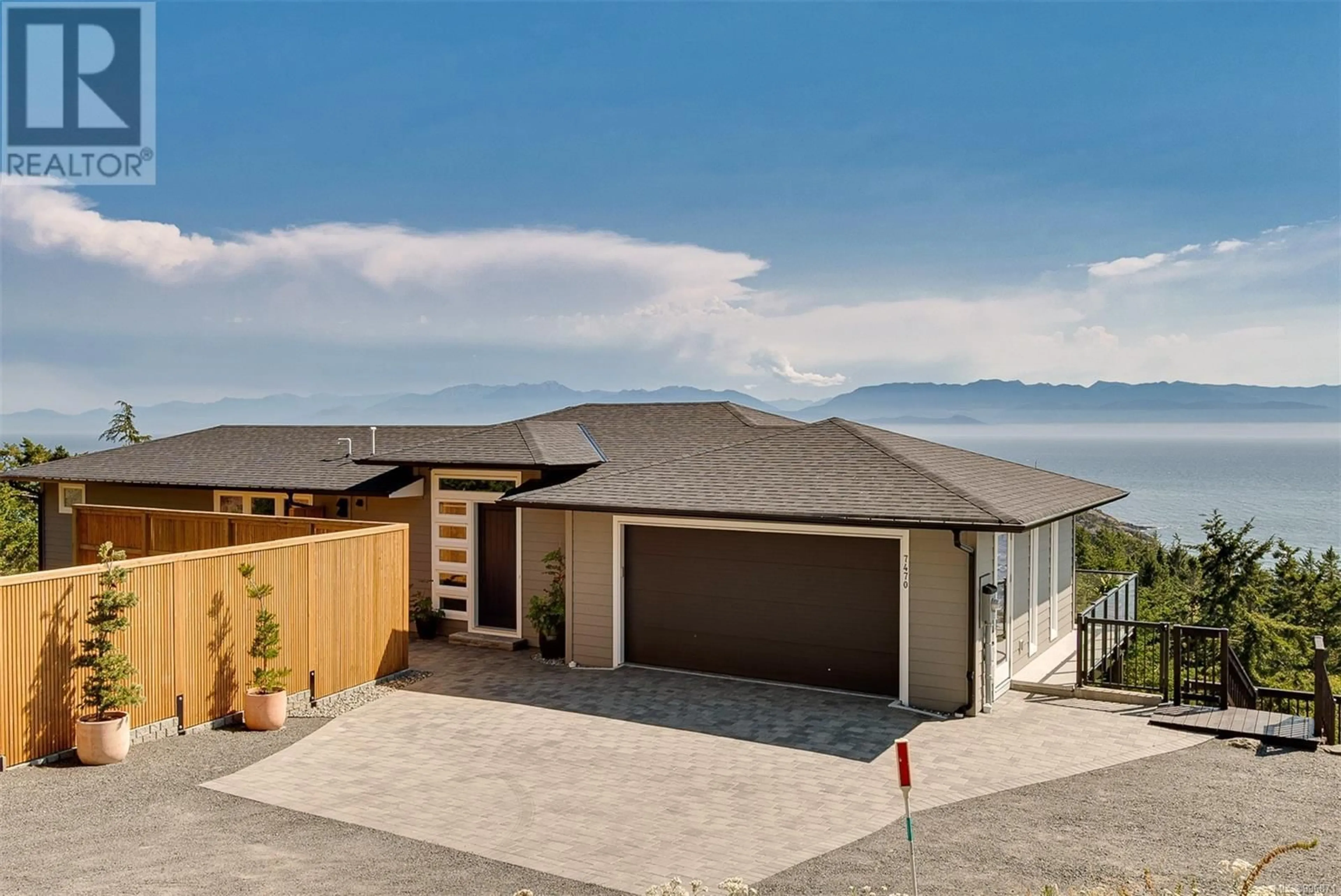 Home with vinyl exterior material, mountain view for 7470 THORNTON HEIGHTS, Sooke British Columbia V9Z1L8