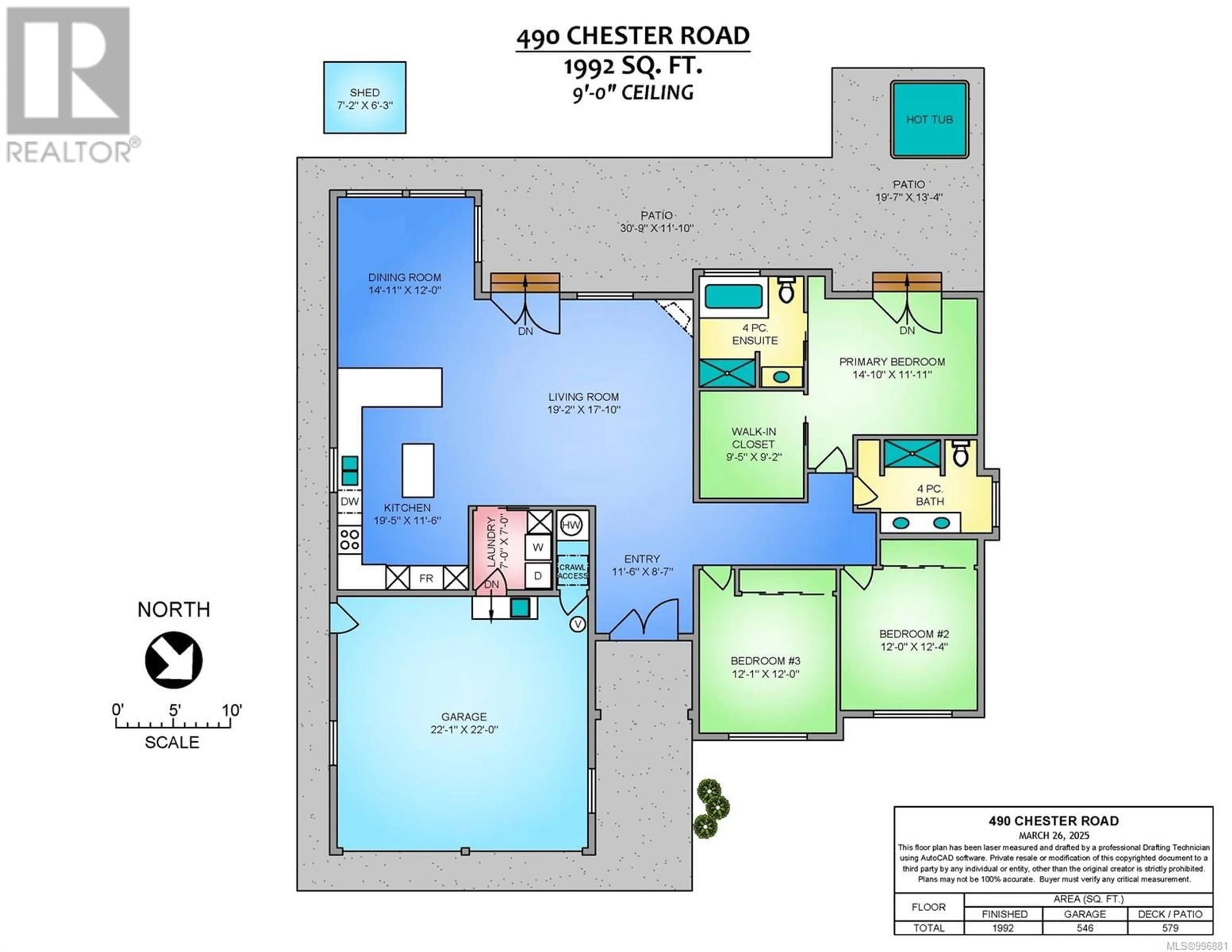 Floor plan for 490 CHESTER ROAD, Qualicum Beach British Columbia V9K1C1