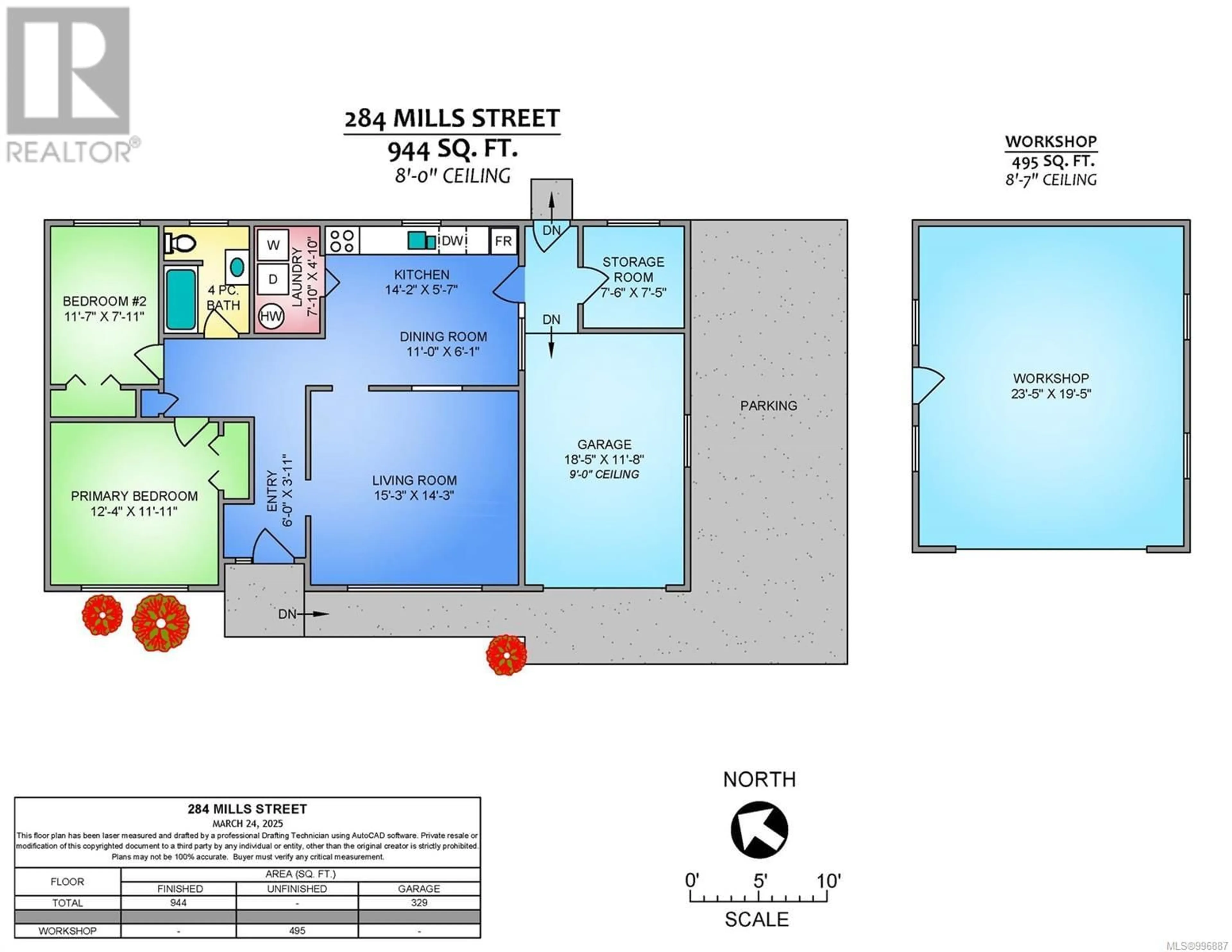 Floor plan for 284 MILLS STREET, Parksville British Columbia V9P1V9