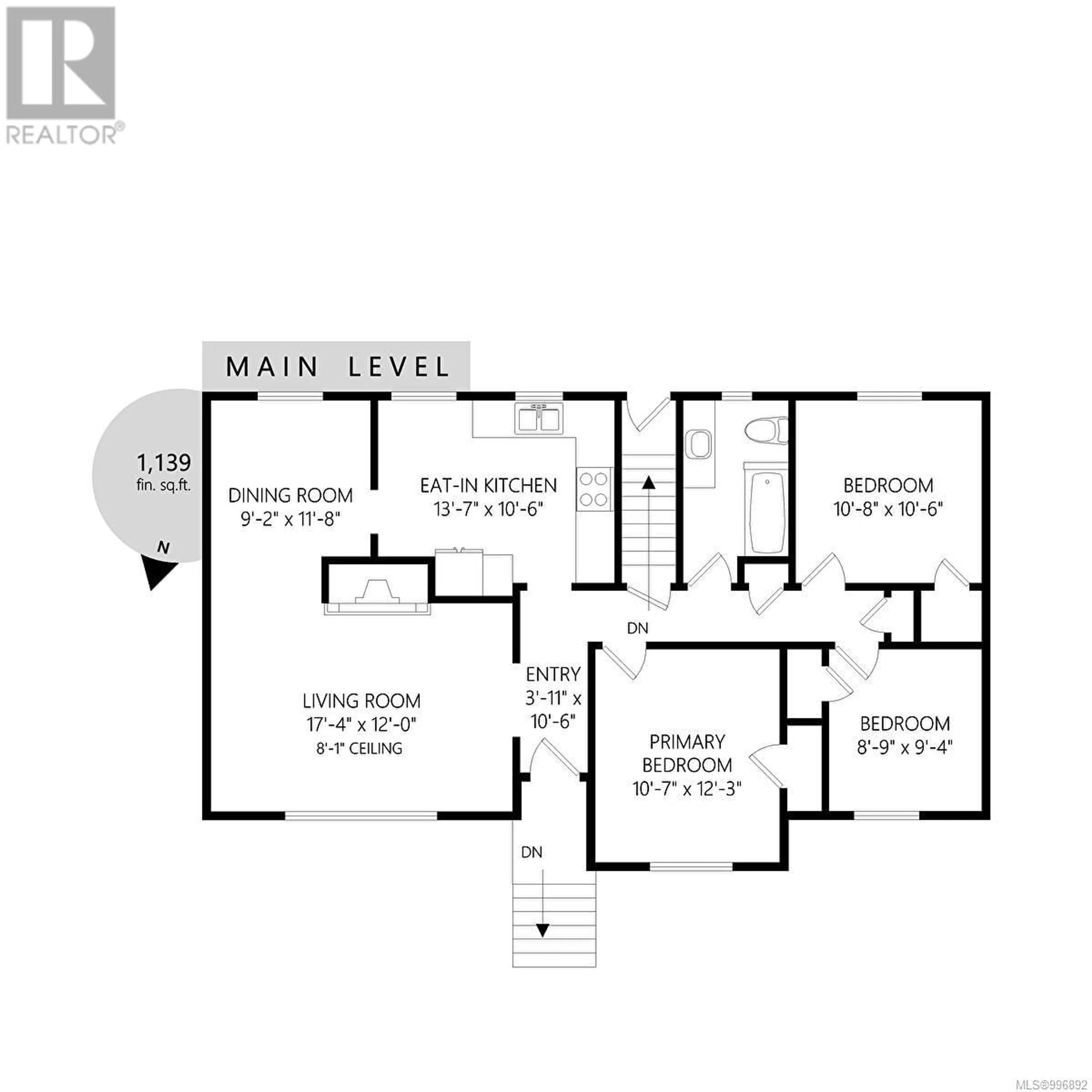 Floor plan for 591 BAXTER AVENUE, Saanich British Columbia V8Z2G8