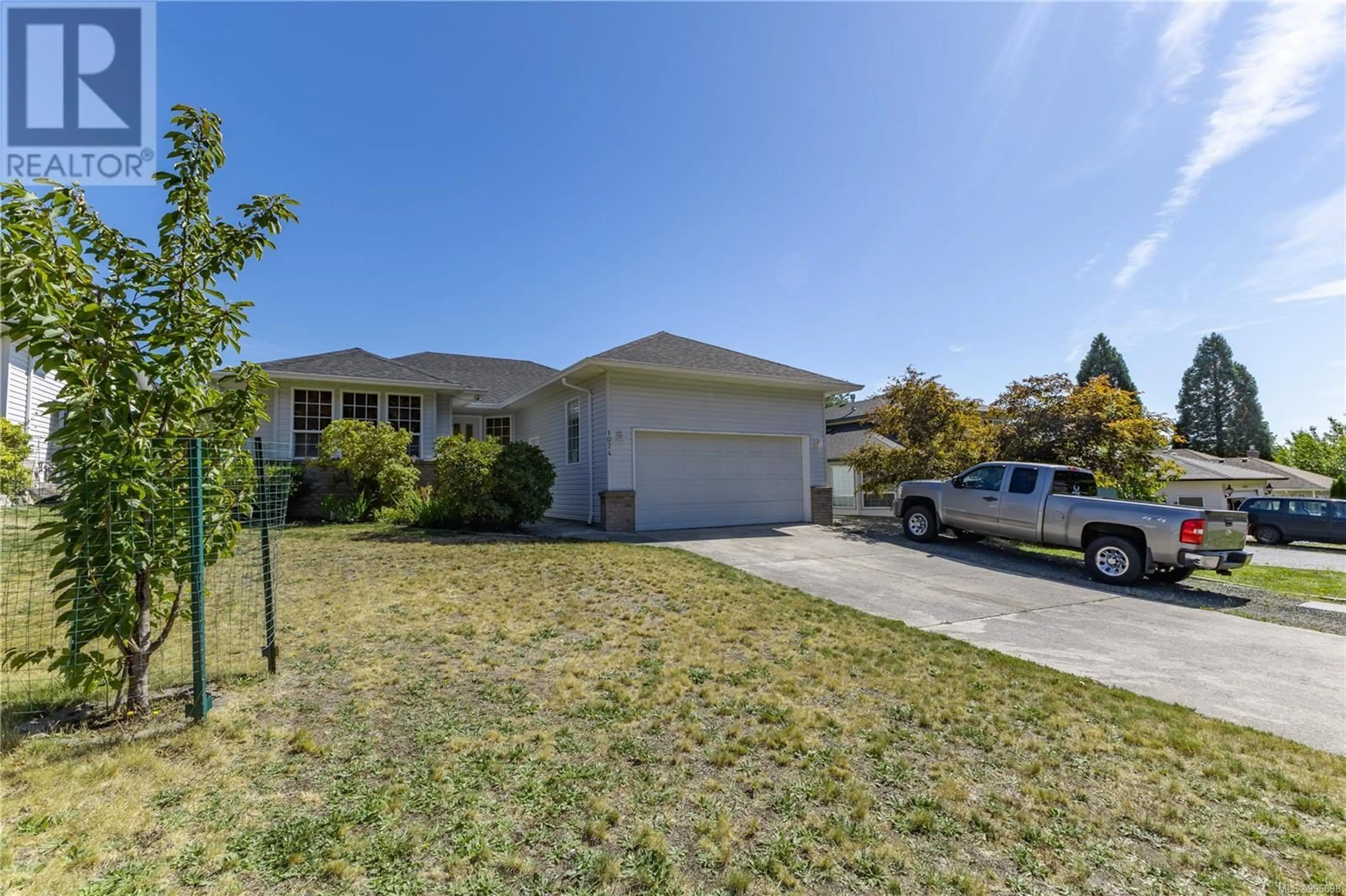 A pic from outside/outdoor area/front of a property/back of a property/a pic from drone, street for 1074 SPRINGBOK ROAD, Campbell River British Columbia V9W7K7