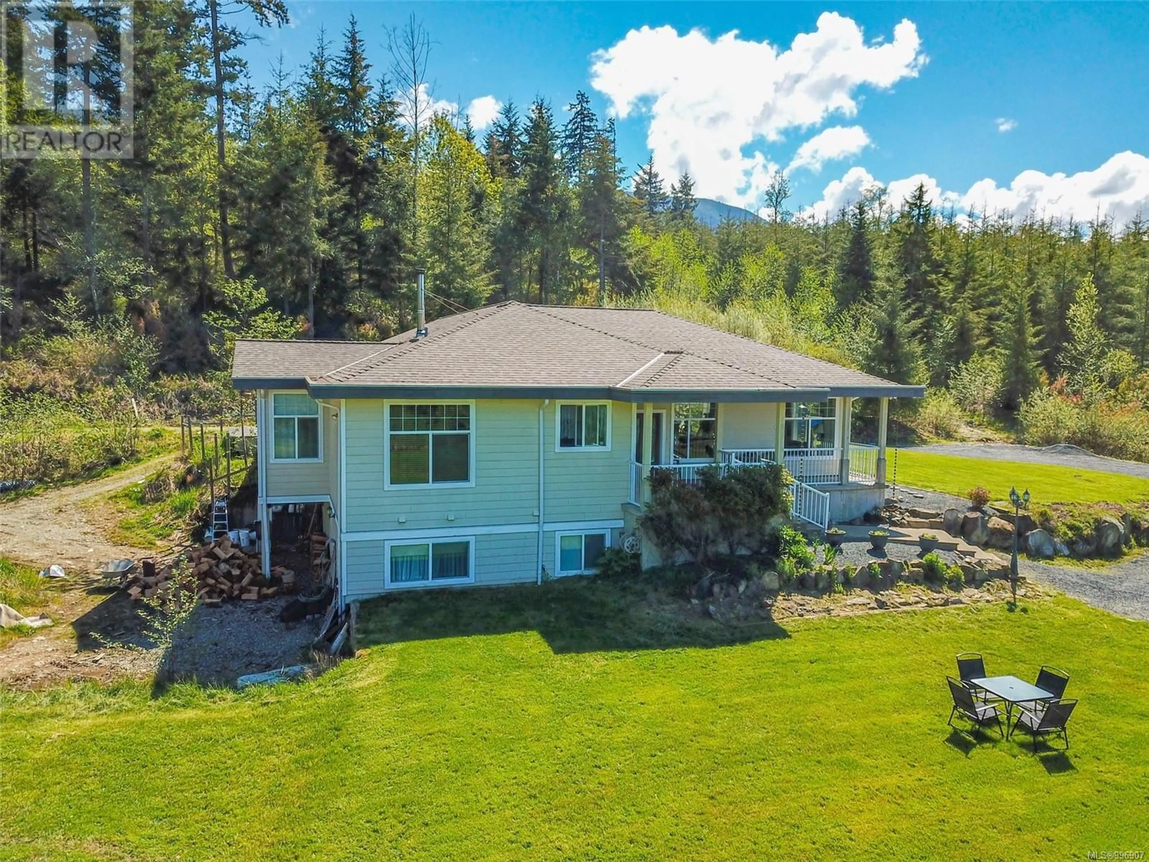 A pic from outside/outdoor area/front of a property/back of a property/a pic from drone, unknown for 670 FRANKLIN RIVER ROAD, Port Alberni British Columbia V9Y7M6