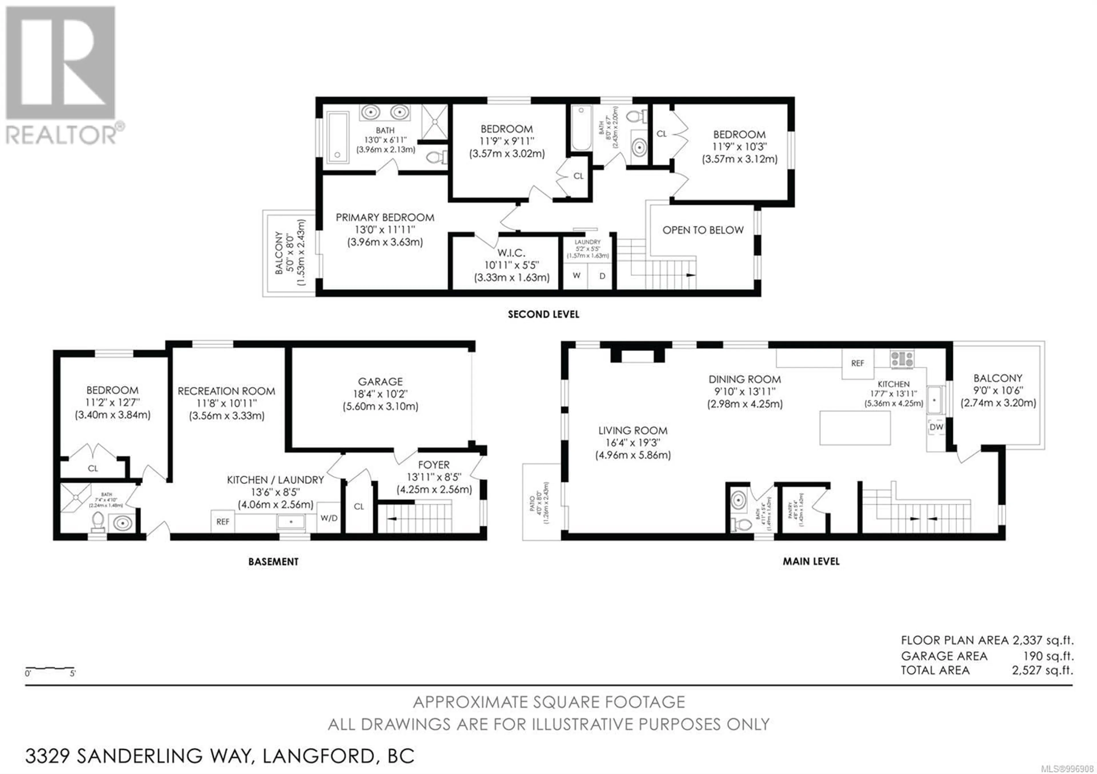 Floor plan for 3329 SANDERLING WAY, Langford British Columbia V9C0B4