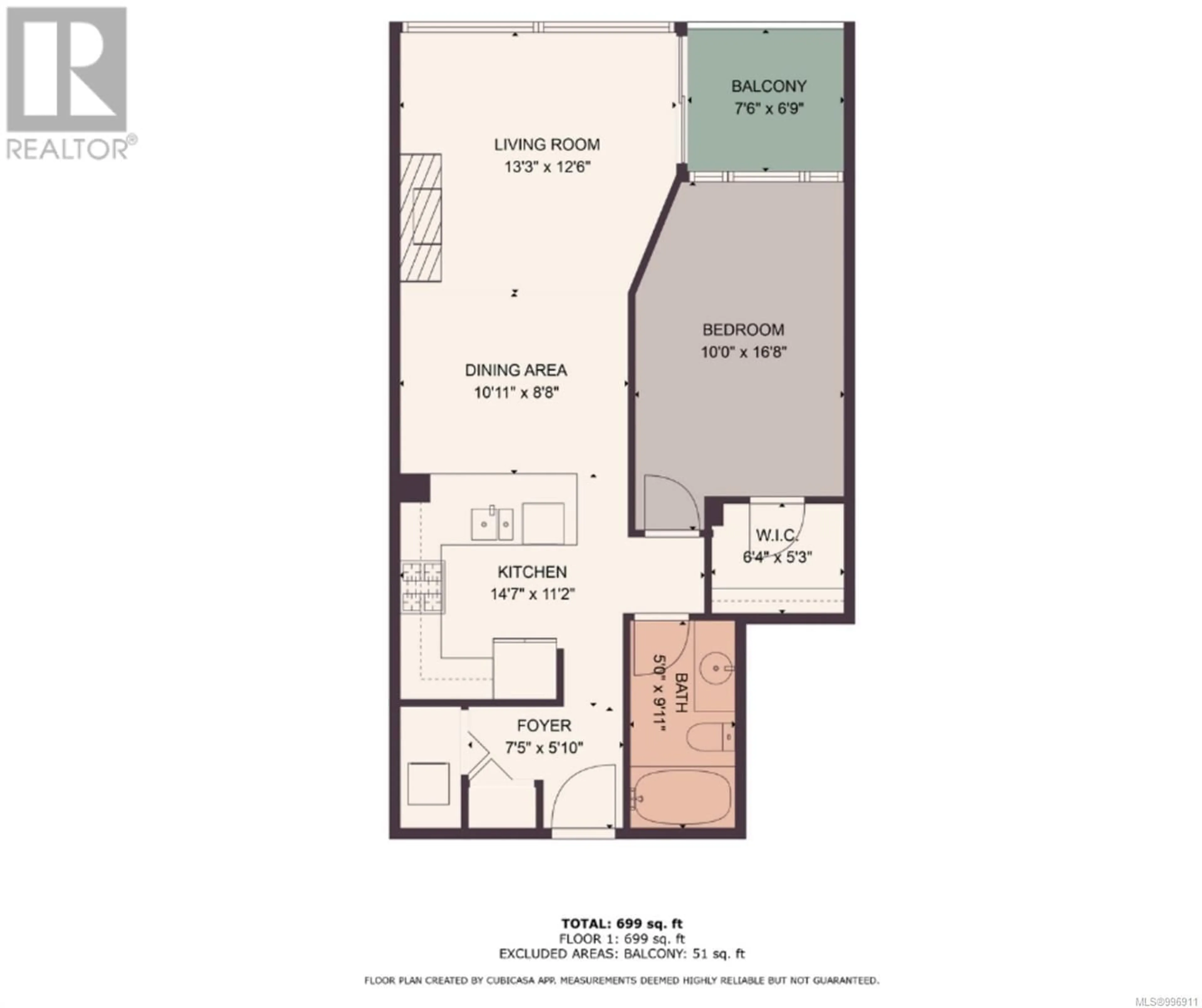 Floor plan for 505 - 38 FRONT STREET, Nanaimo British Columbia V9R0B8