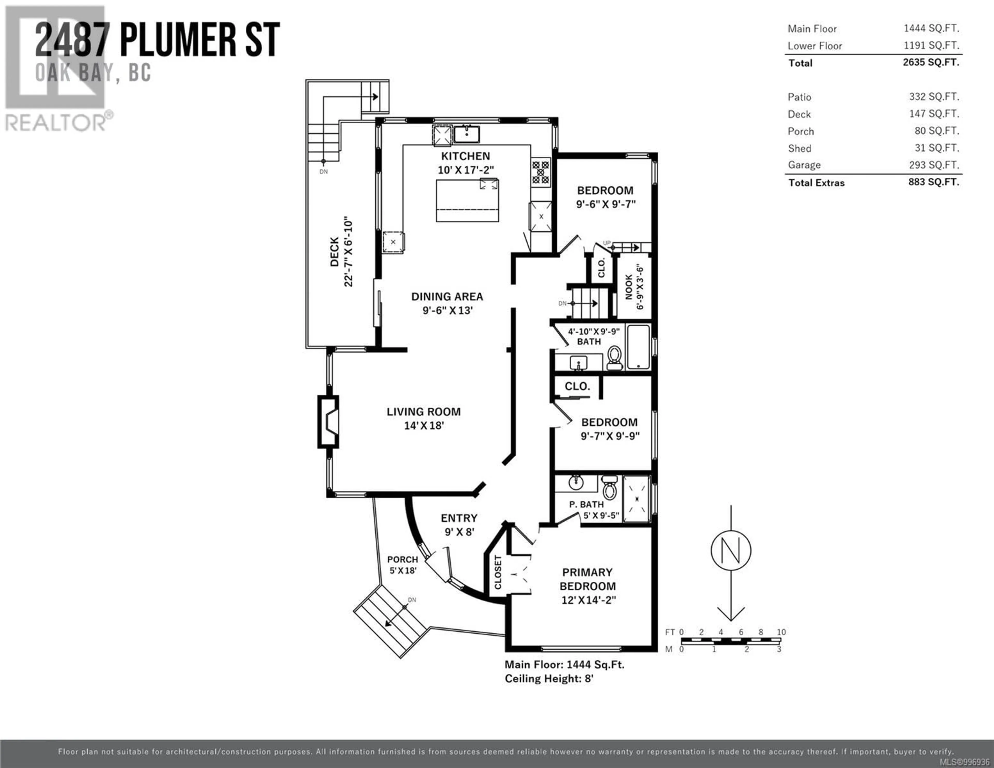 Floor plan for 2487 PLUMER STREET, Oak Bay British Columbia V8S5G9