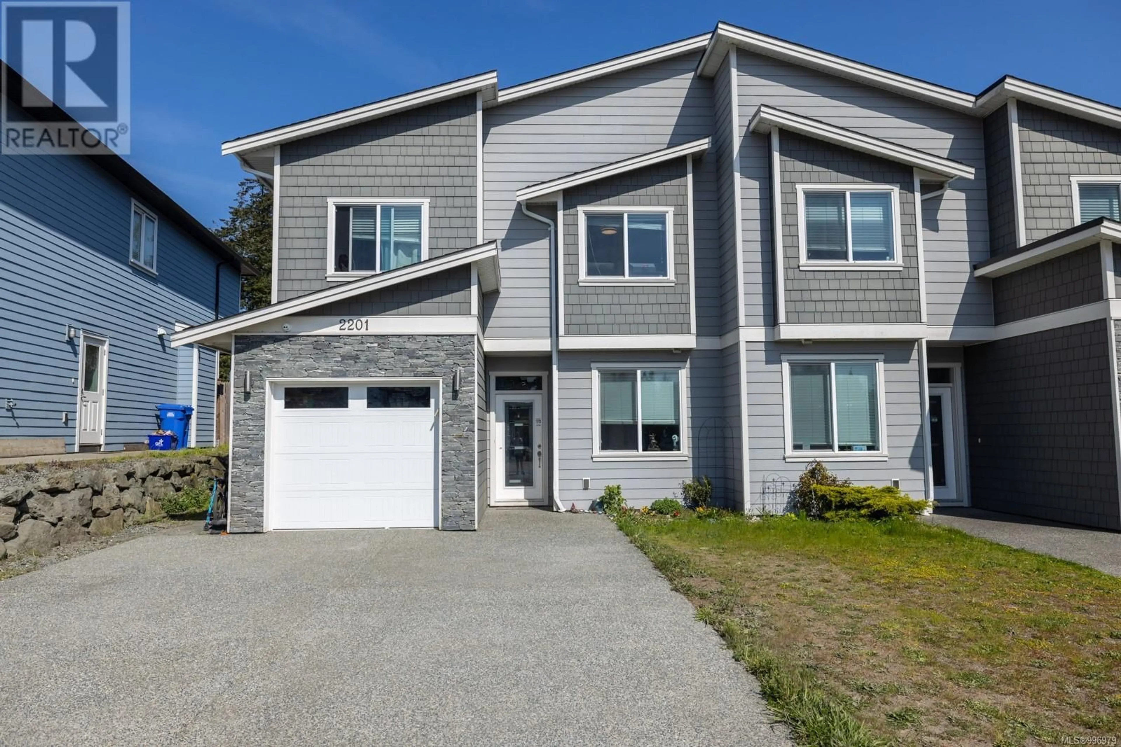 Home with vinyl exterior material, street for 2201 WINFIELD DRIVE, Sooke British Columbia V9Z1P1