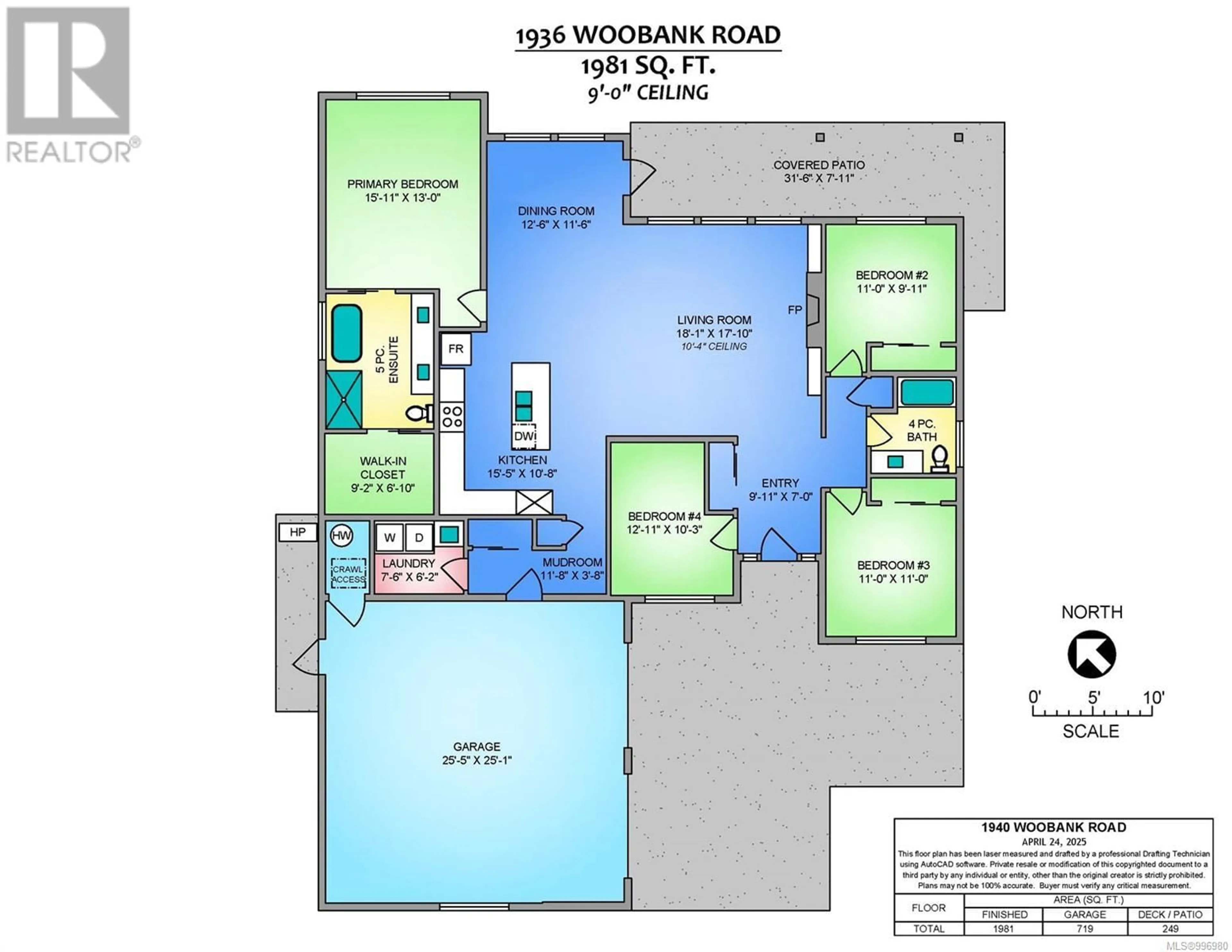 Floor plan for 1936 WOOBANK ROAD, Nanaimo British Columbia V9X1G9