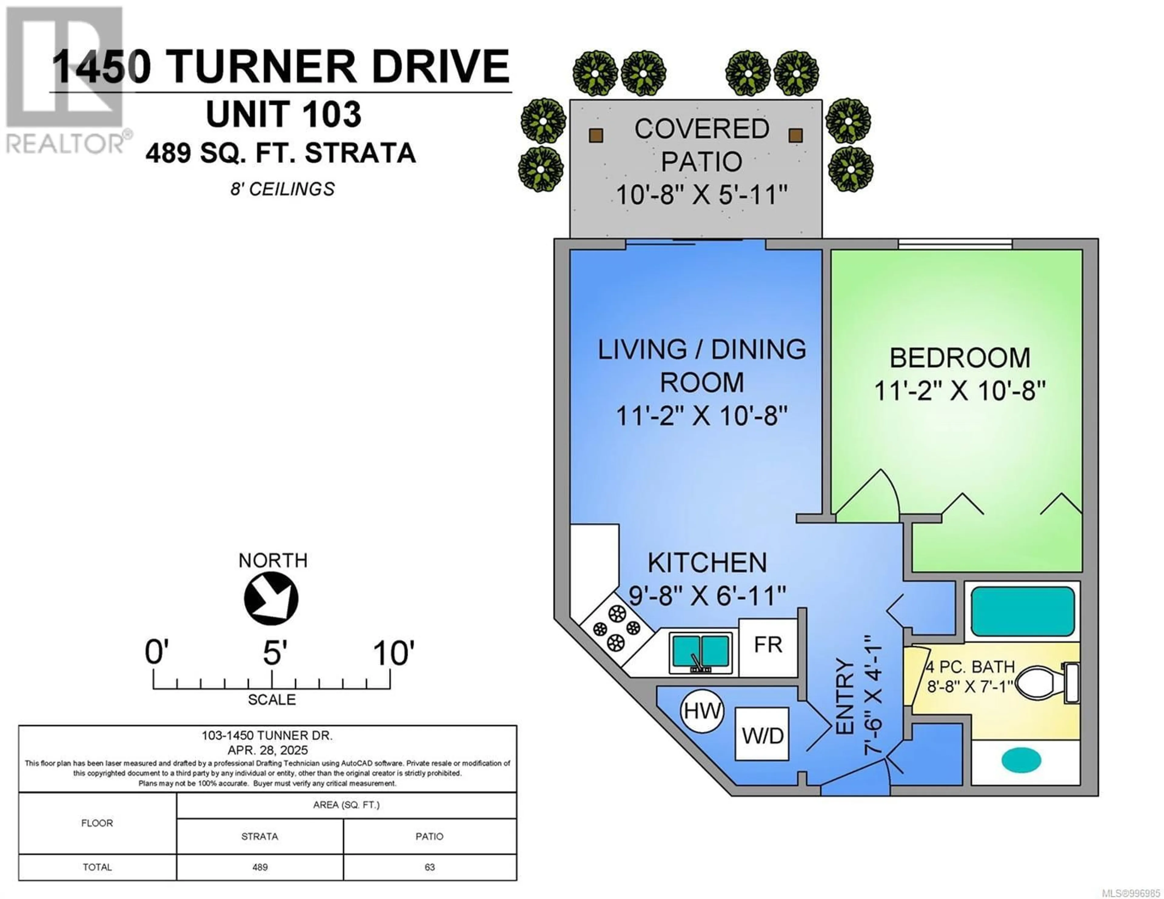 Floor plan for 103 - 1450 TUNNER DRIVE, Courtenay British Columbia V9N9A6
