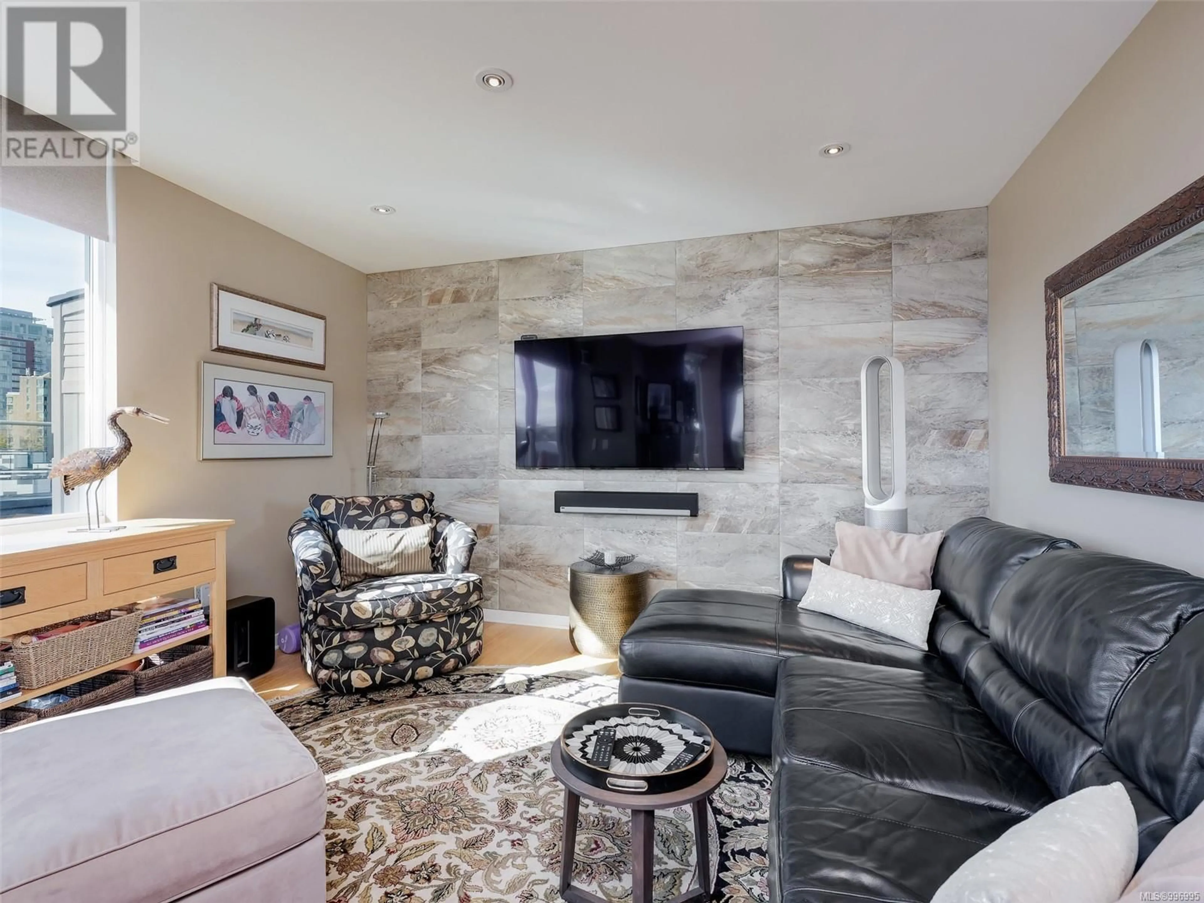 Living room with furniture, unknown for 704 - 399 TYEE ROAD, Victoria British Columbia V9A0A8