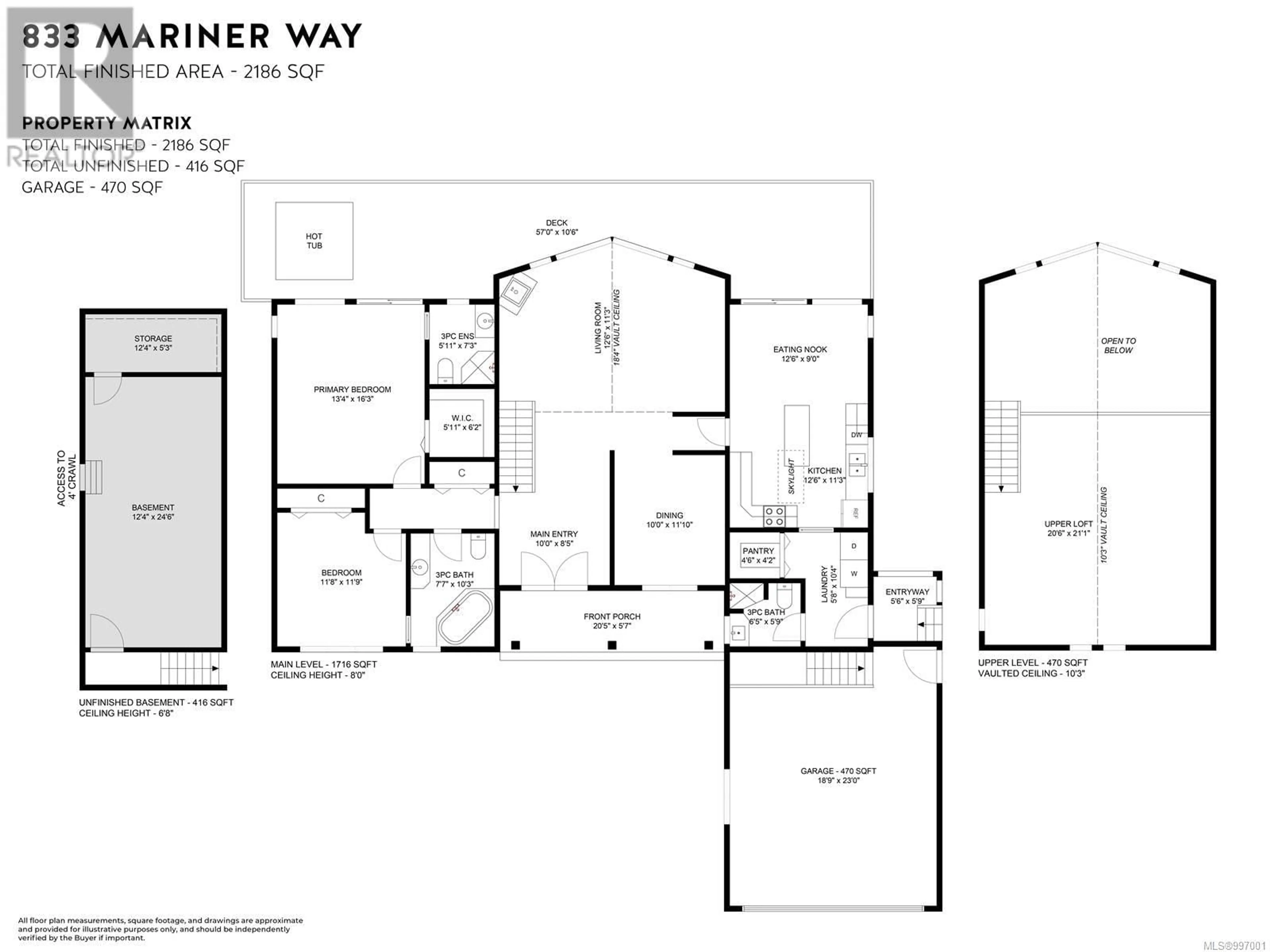 Floor plan for 833 MARINER WAY, Parksville British Columbia V9P1S3