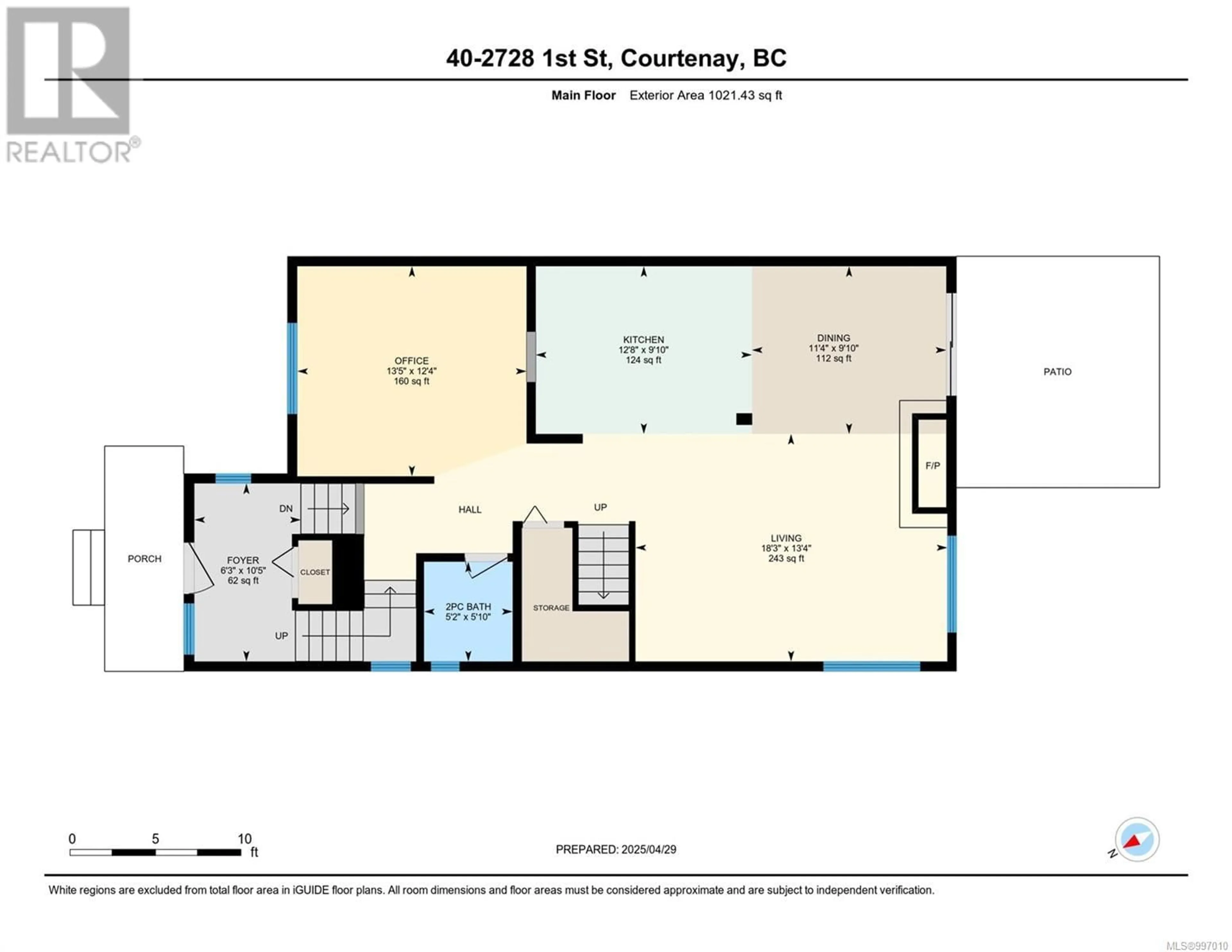 Floor plan for 40 - 2728 1ST STREET, Courtenay British Columbia V9N4A4