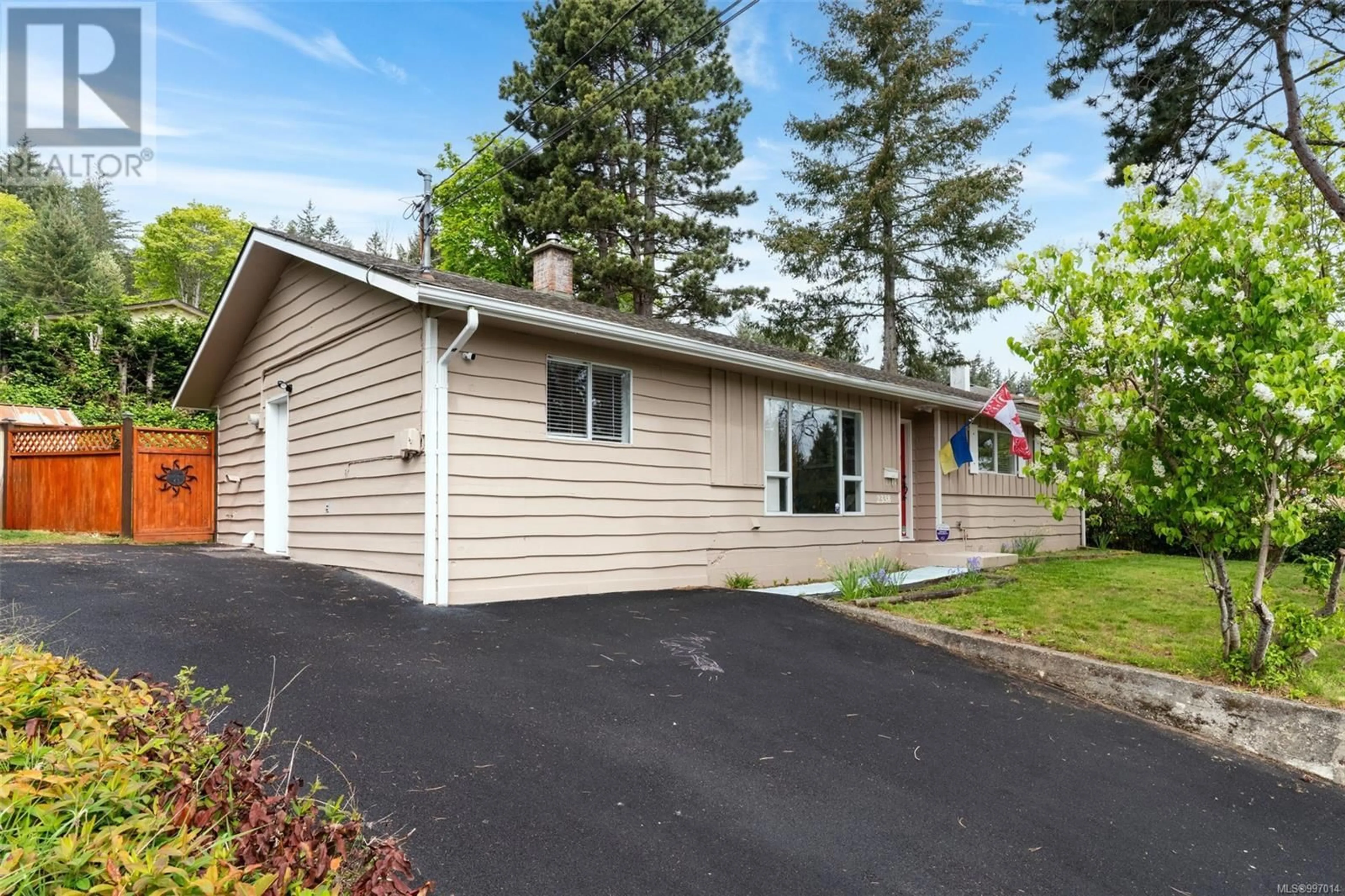 Home with vinyl exterior material, street for 2338 GALENA ROAD, Sooke British Columbia V9Z0M4