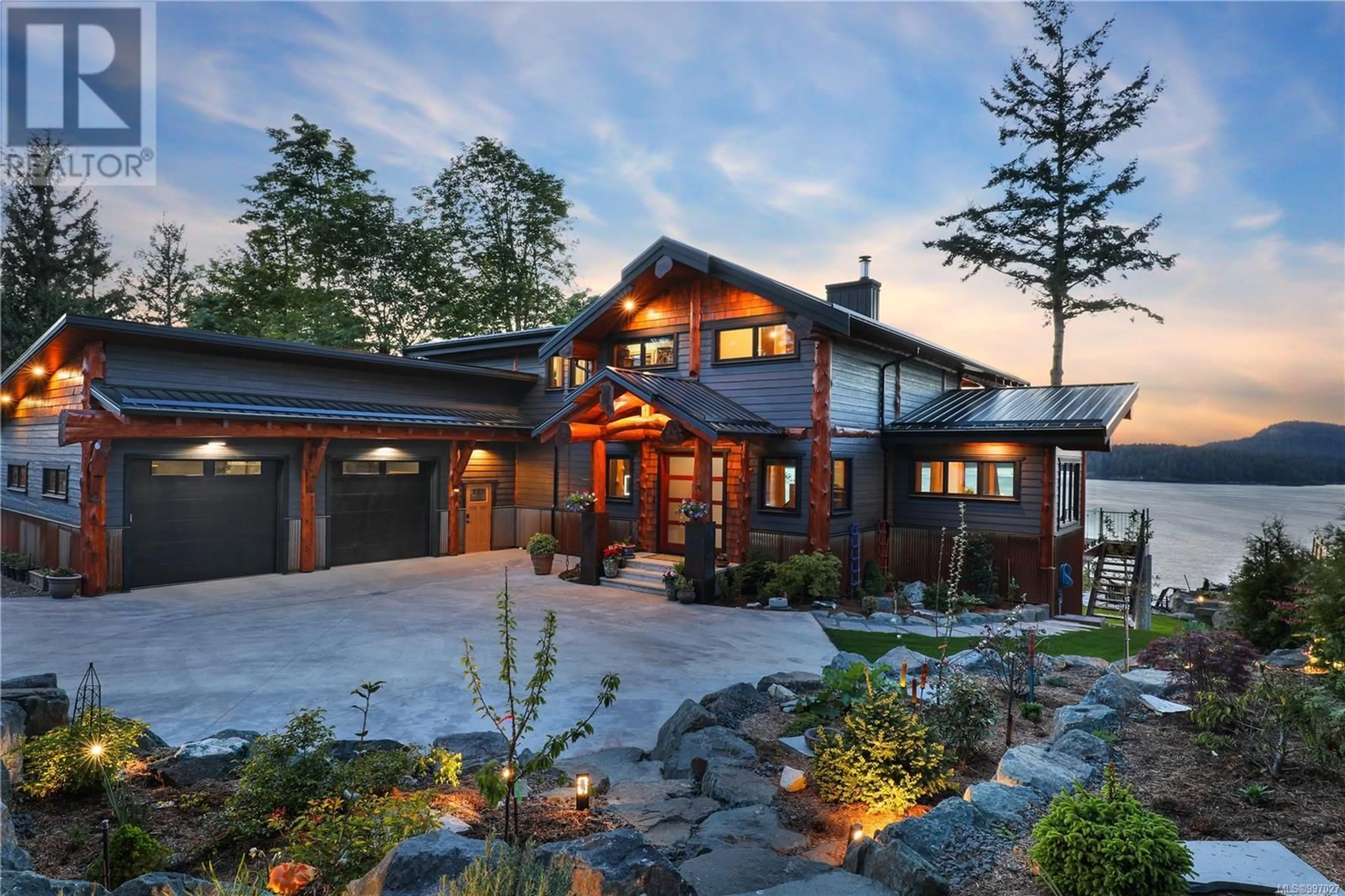 Home with brick exterior material, mountain view for 5760 RACE POINT ROAD, Campbell River British Columbia V9H1N7