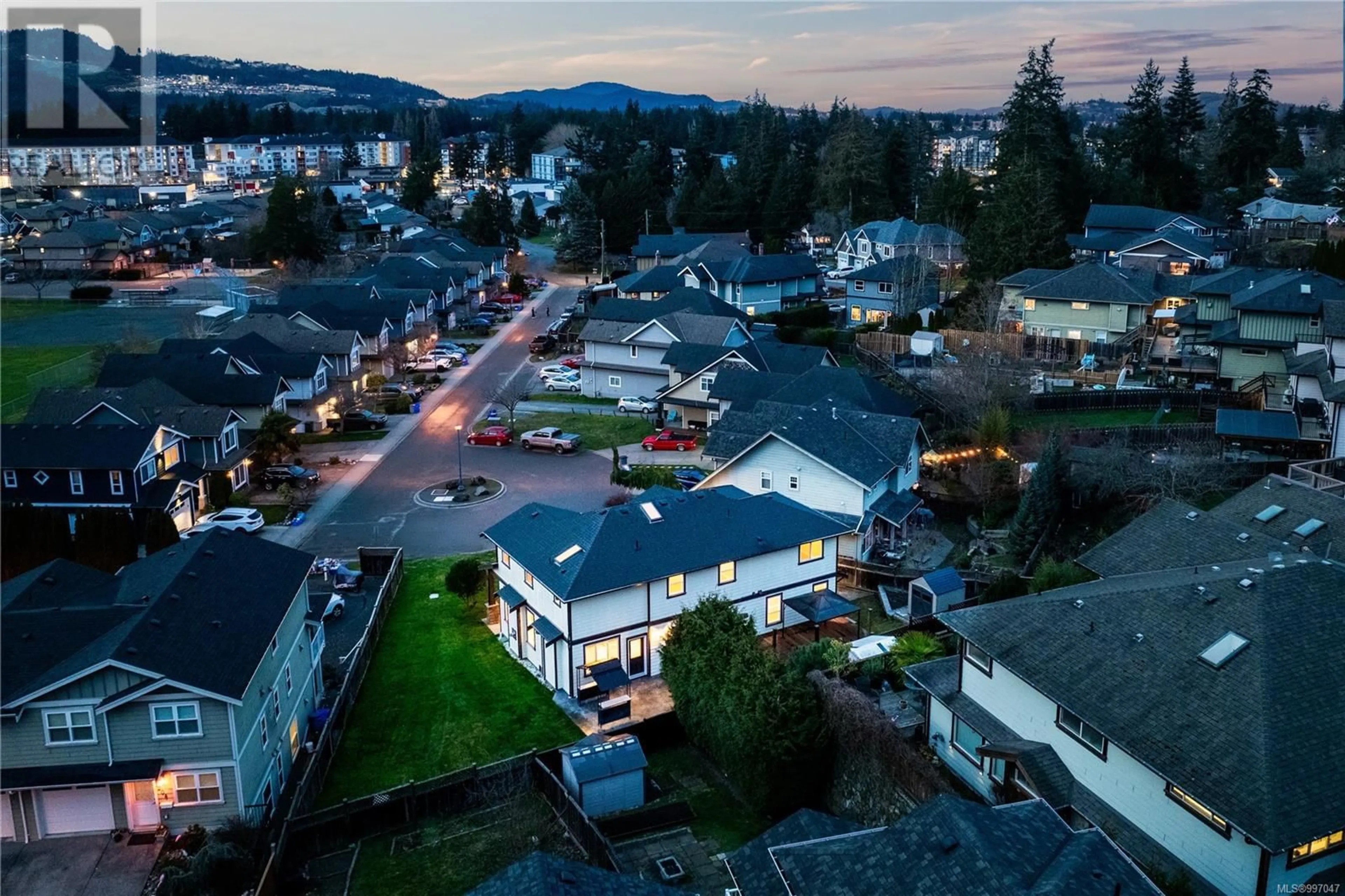 A pic from outside/outdoor area/front of a property/back of a property/a pic from drone, mountain view for 3261 WILLSHIRE DRIVE, Langford British Columbia V9C2V4