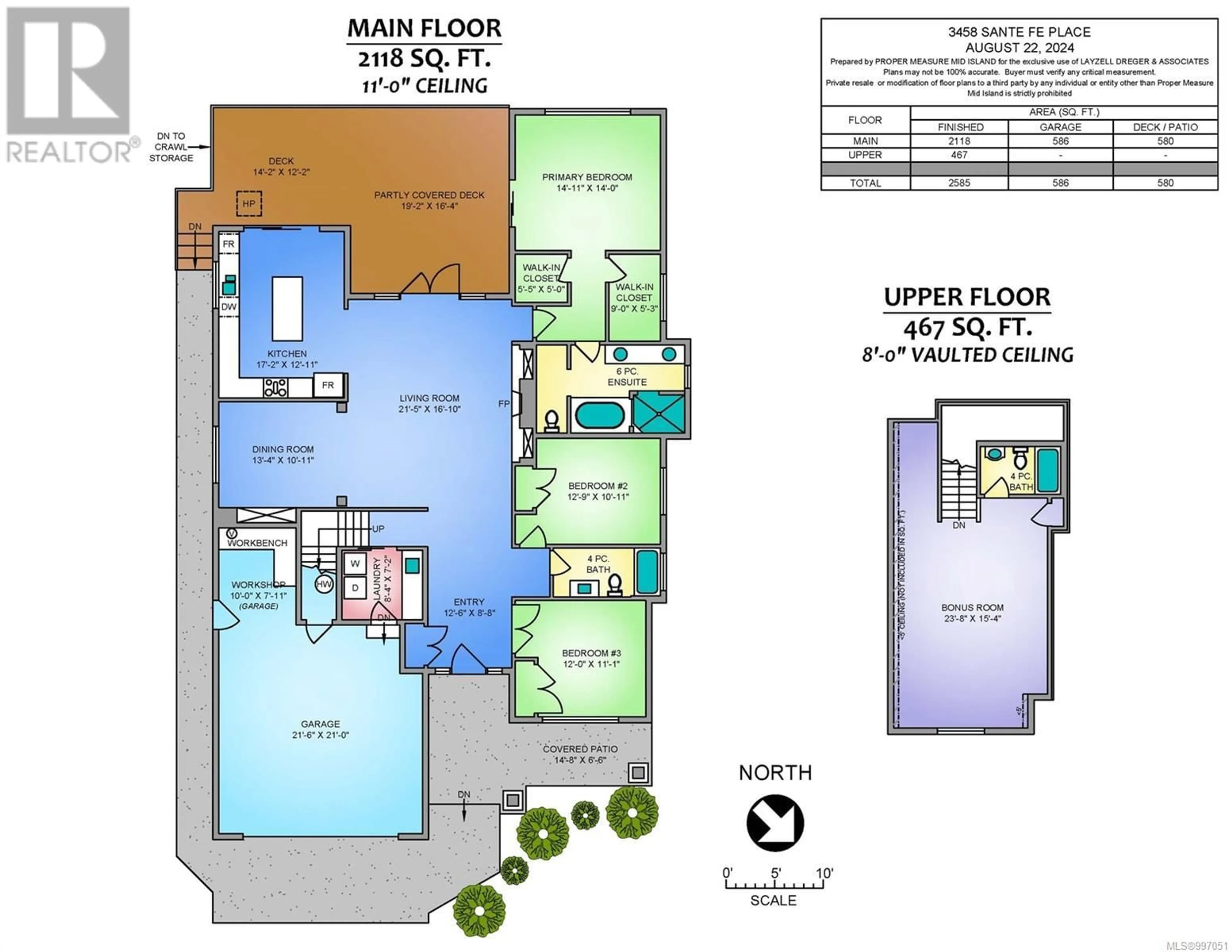 Floor plan for 3458 SANTA FE PLACE, Nanaimo British Columbia V9T0A6
